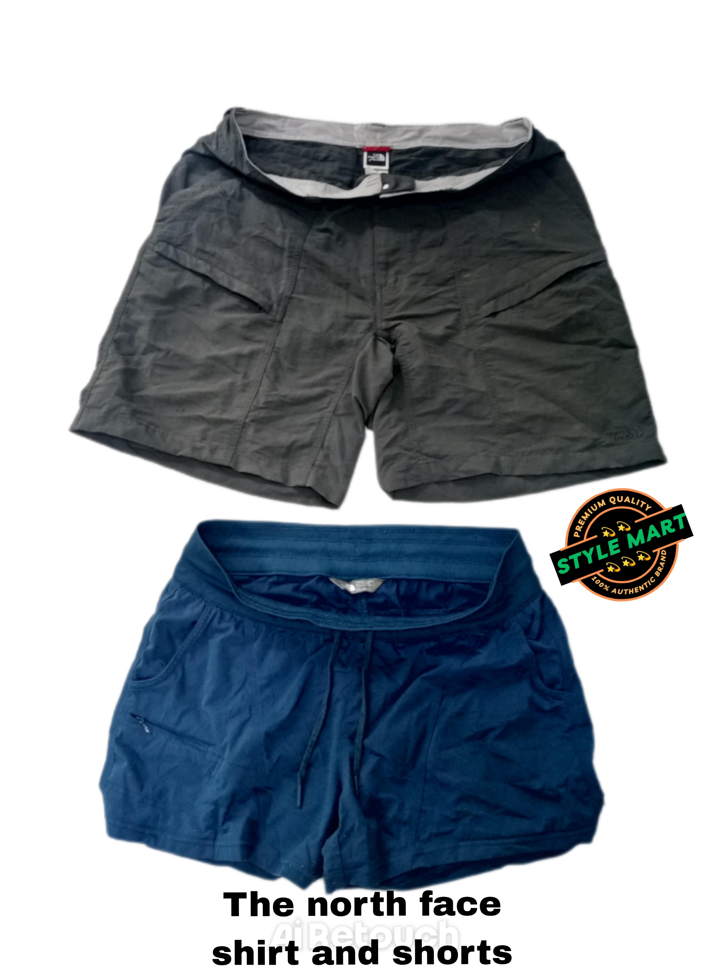 The northface shirts and shorts