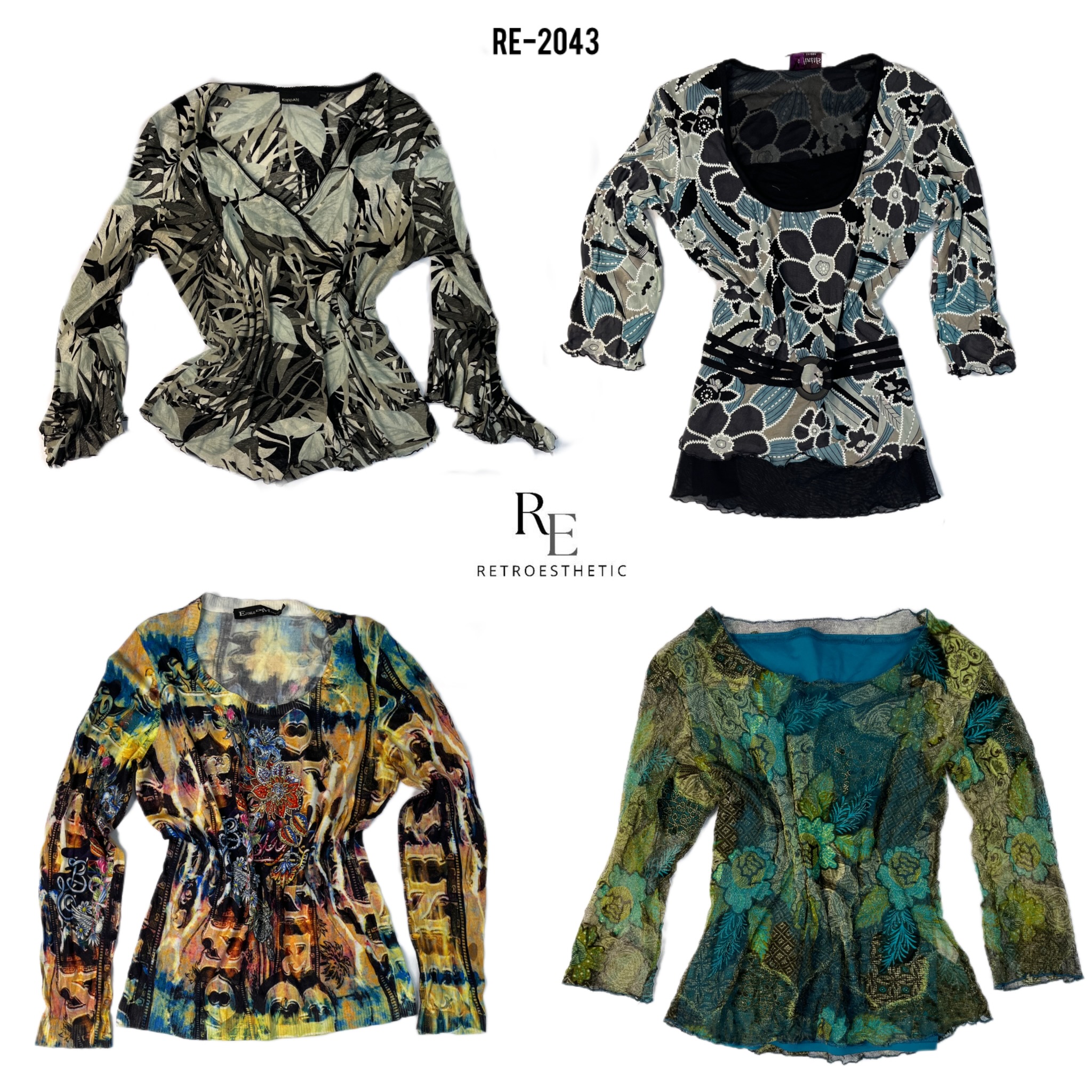 Y2K Gothic style Full sleeves Tops(RE-2043)