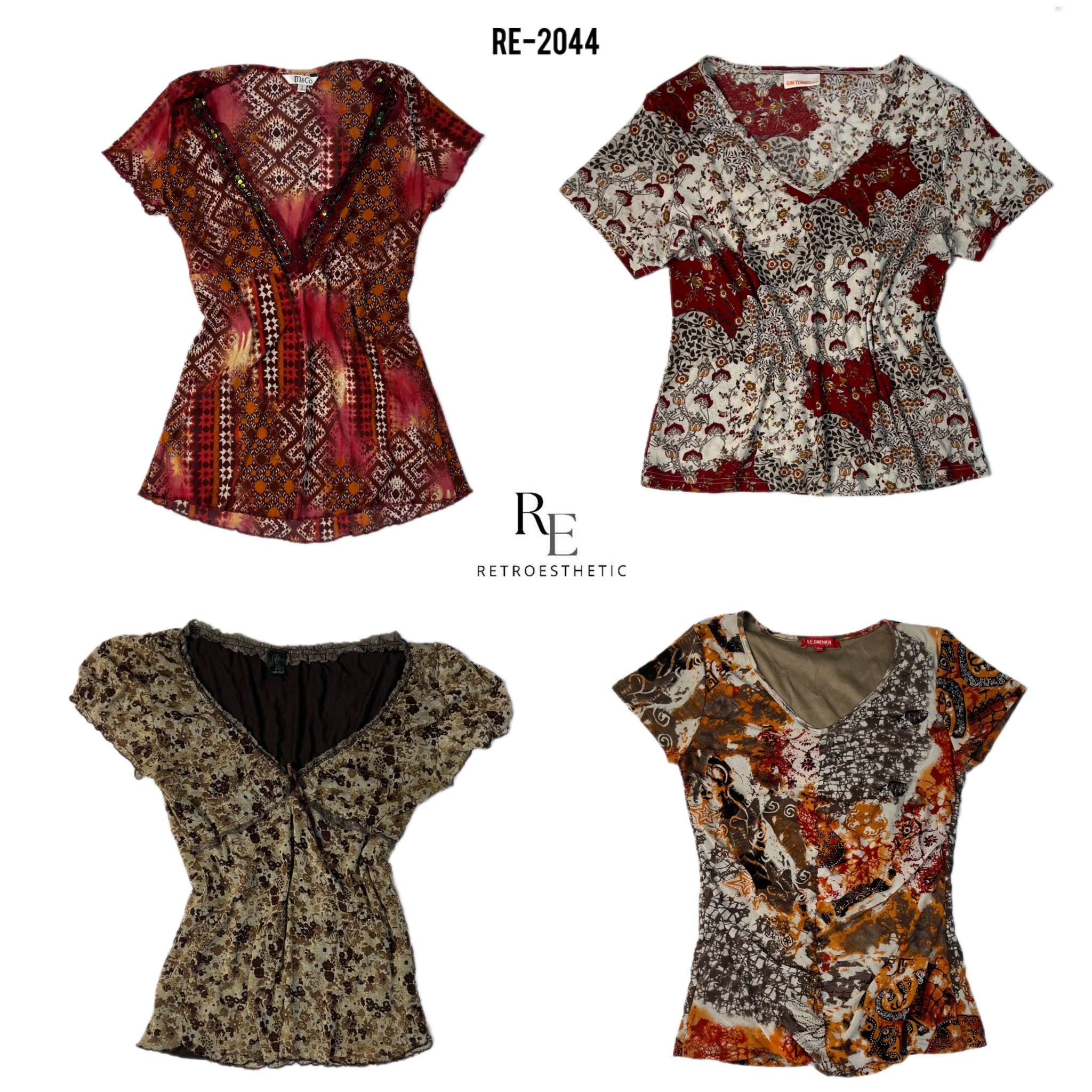 Y2K Gothic style Tops(RE-2044)