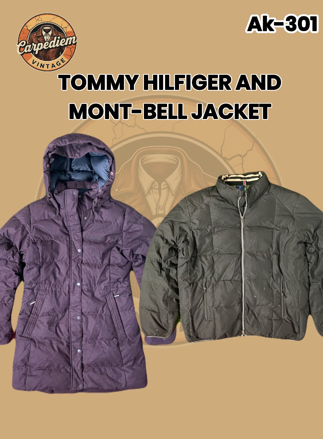 Tommy HilFiger And Mont-Bell Jacket Ak-301
