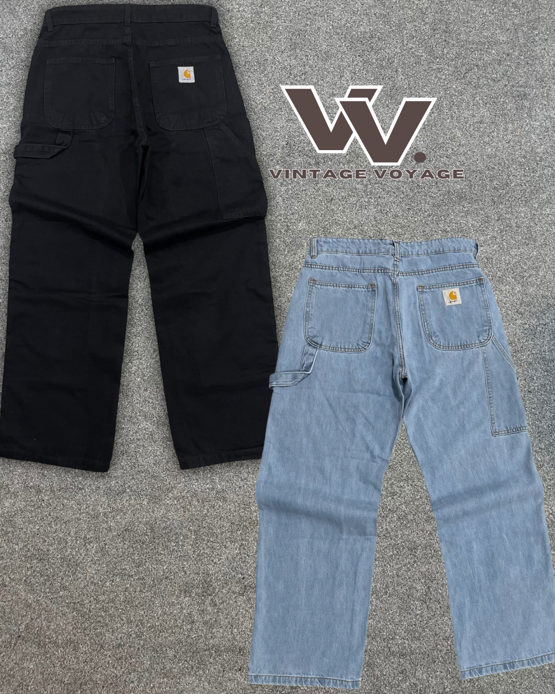 Carhartt Rework Style Light/Black Denim-Hose - #20925