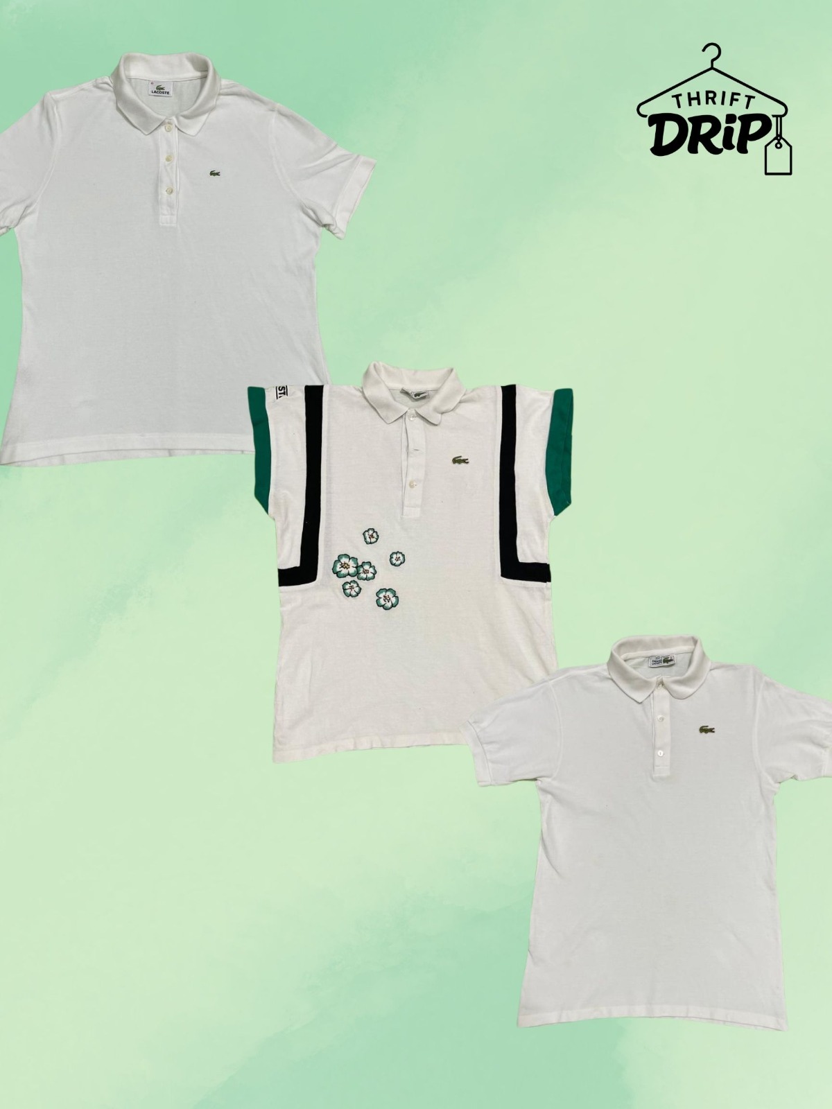 Lacoste White Polo Shirts [TD-143]
