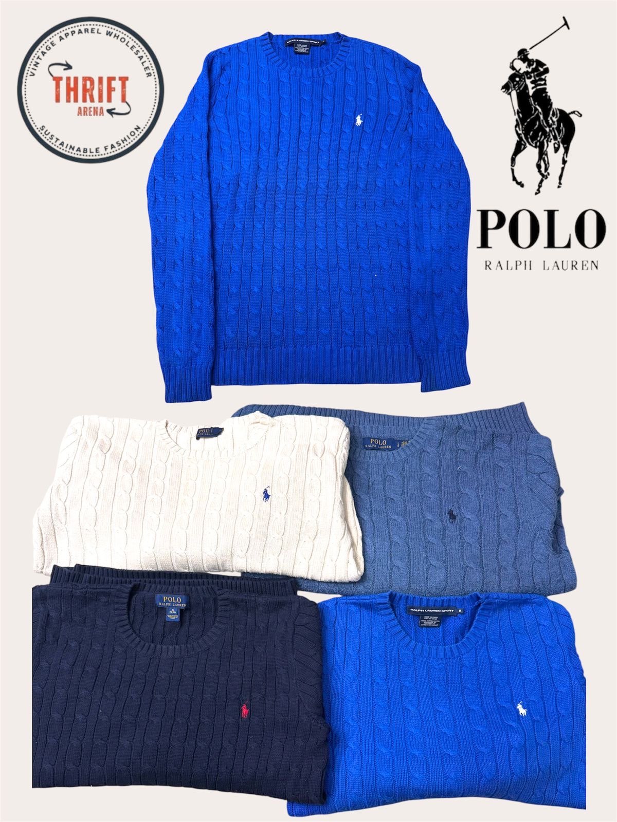 T1533 Ralph Lauren Cable Knits