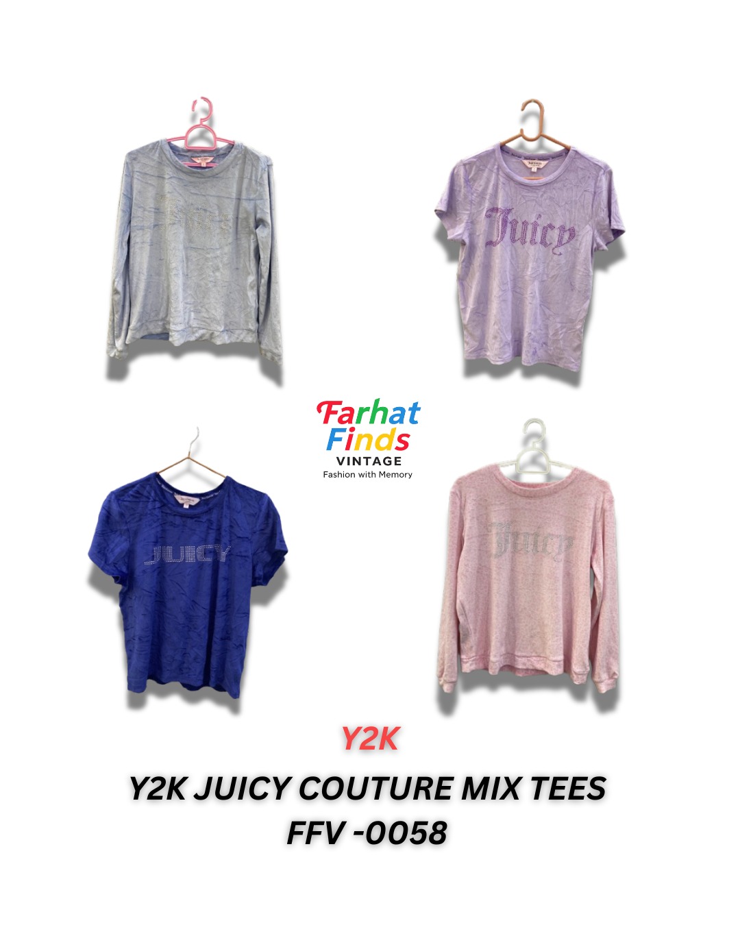 Y2K JUICY COUTURE MIX TEES - FFV 0058