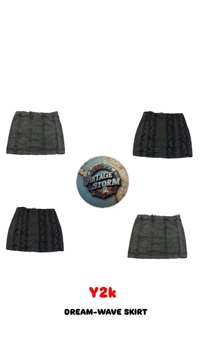 Y2K Dream Wave Denim Skirts