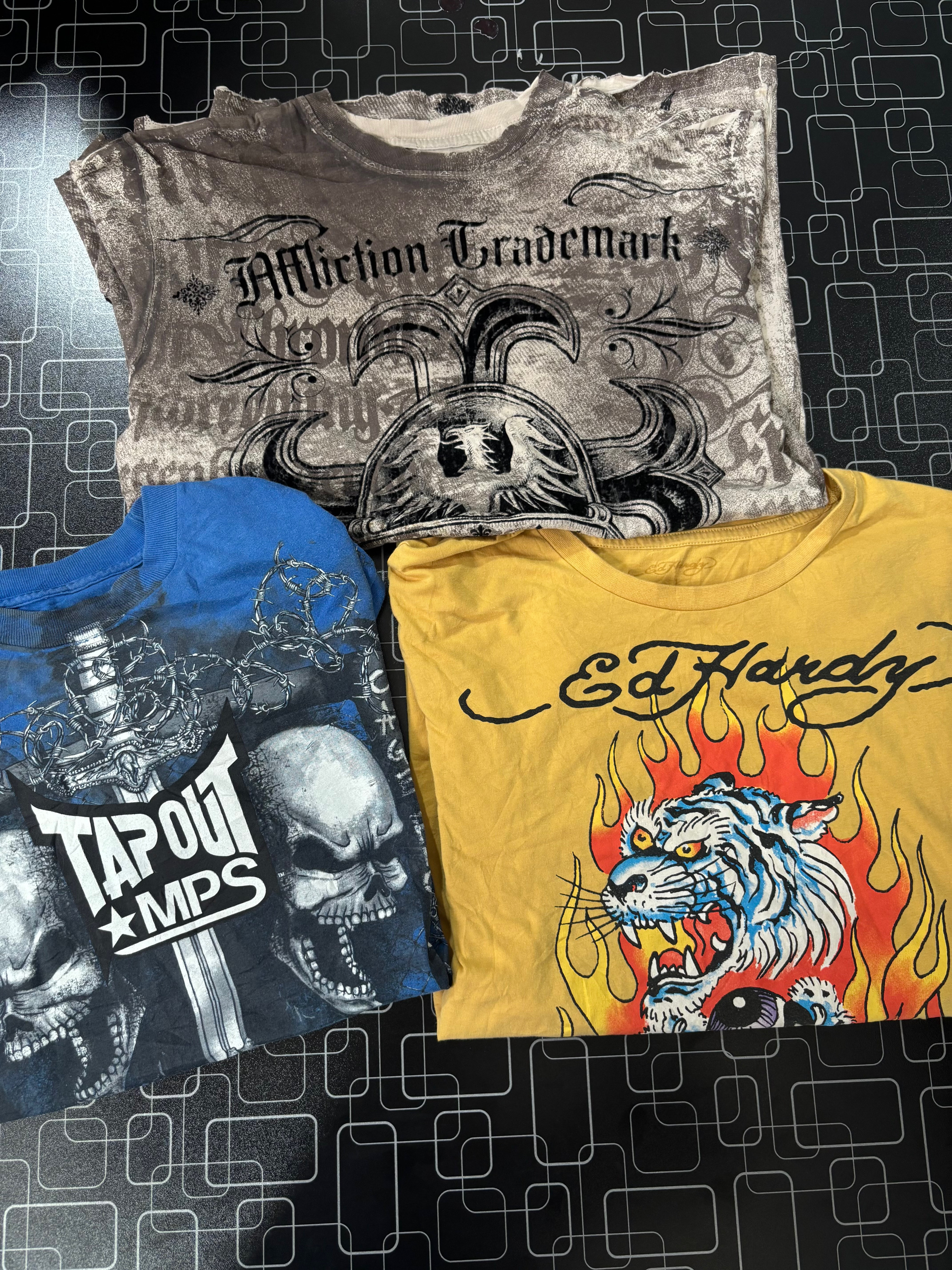 Affliction, Tapout, Ed Hardy Printed Shirts