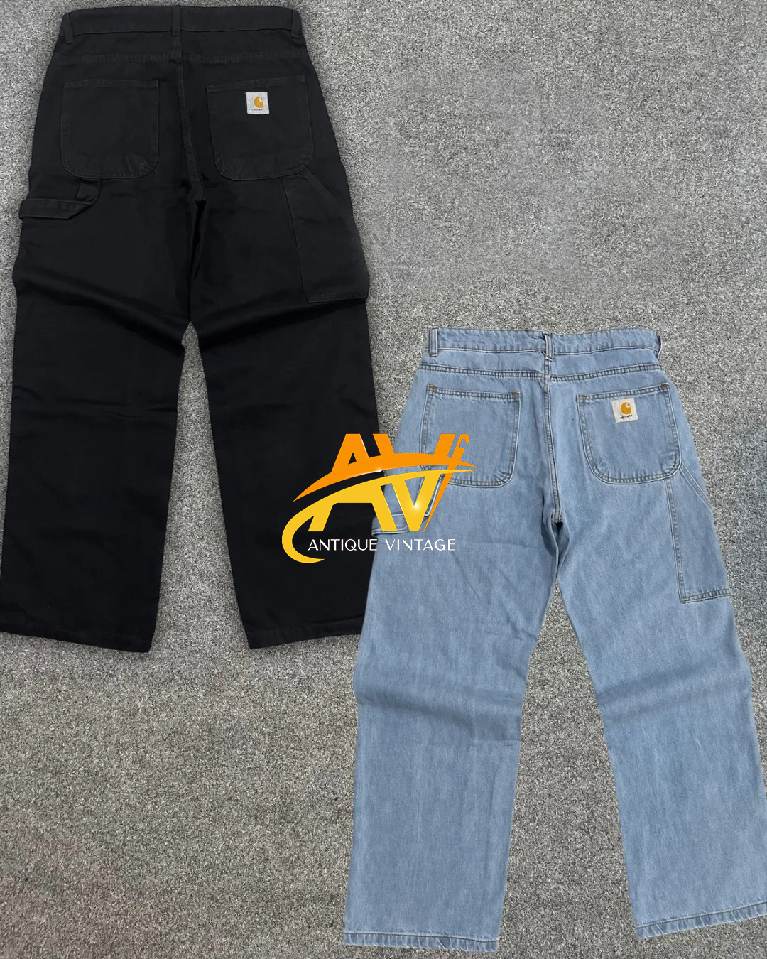 Carhartt Rework Style Light/Black Denim Pants