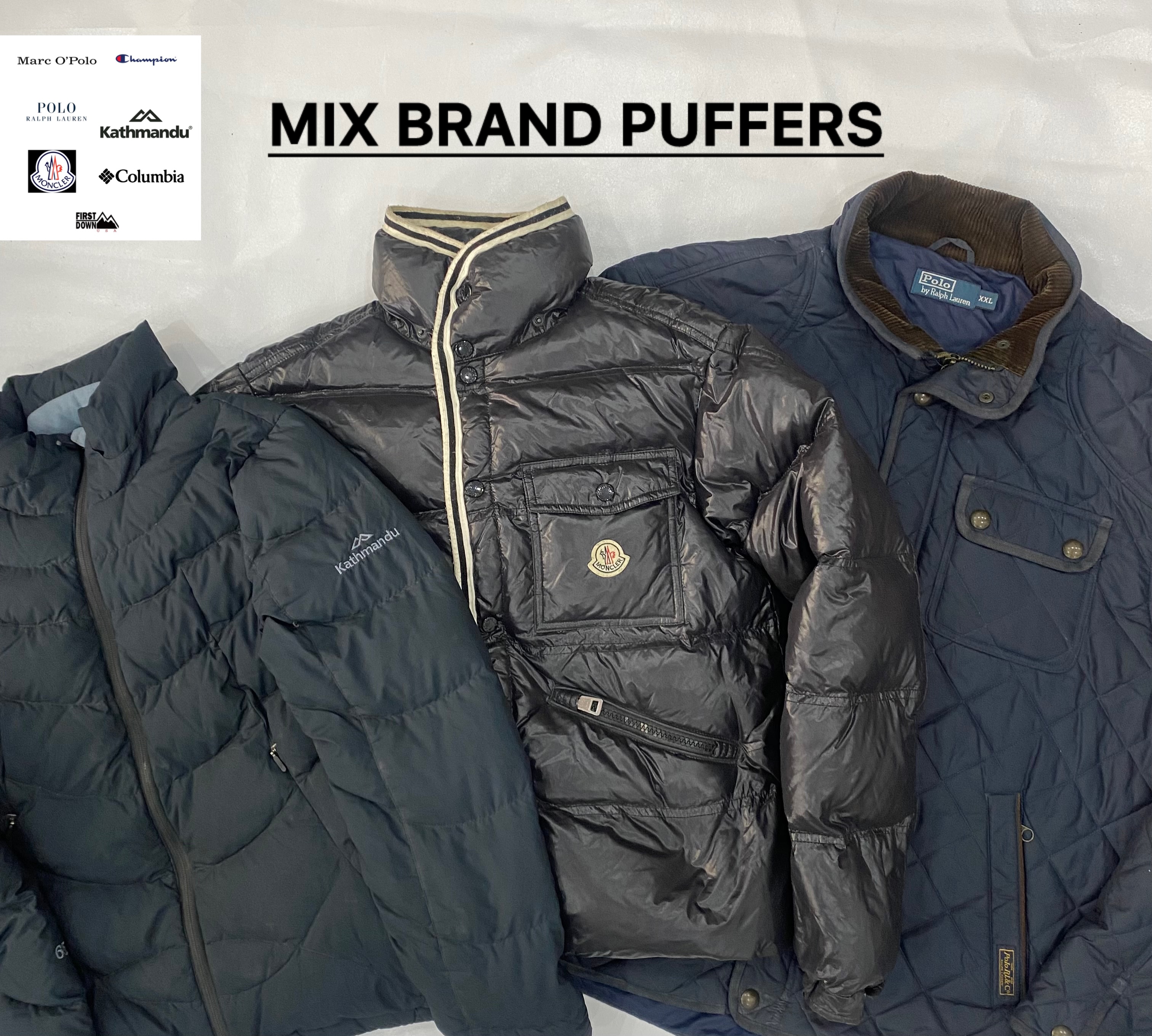 Branded Puffer Jackets Mix