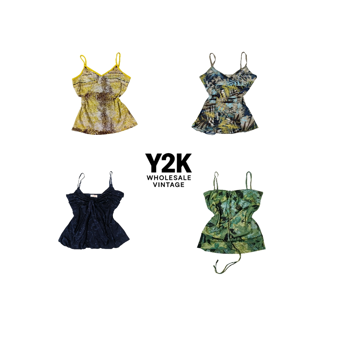 Y2K European Grunge Vixen Cami tops mix(YWV42)