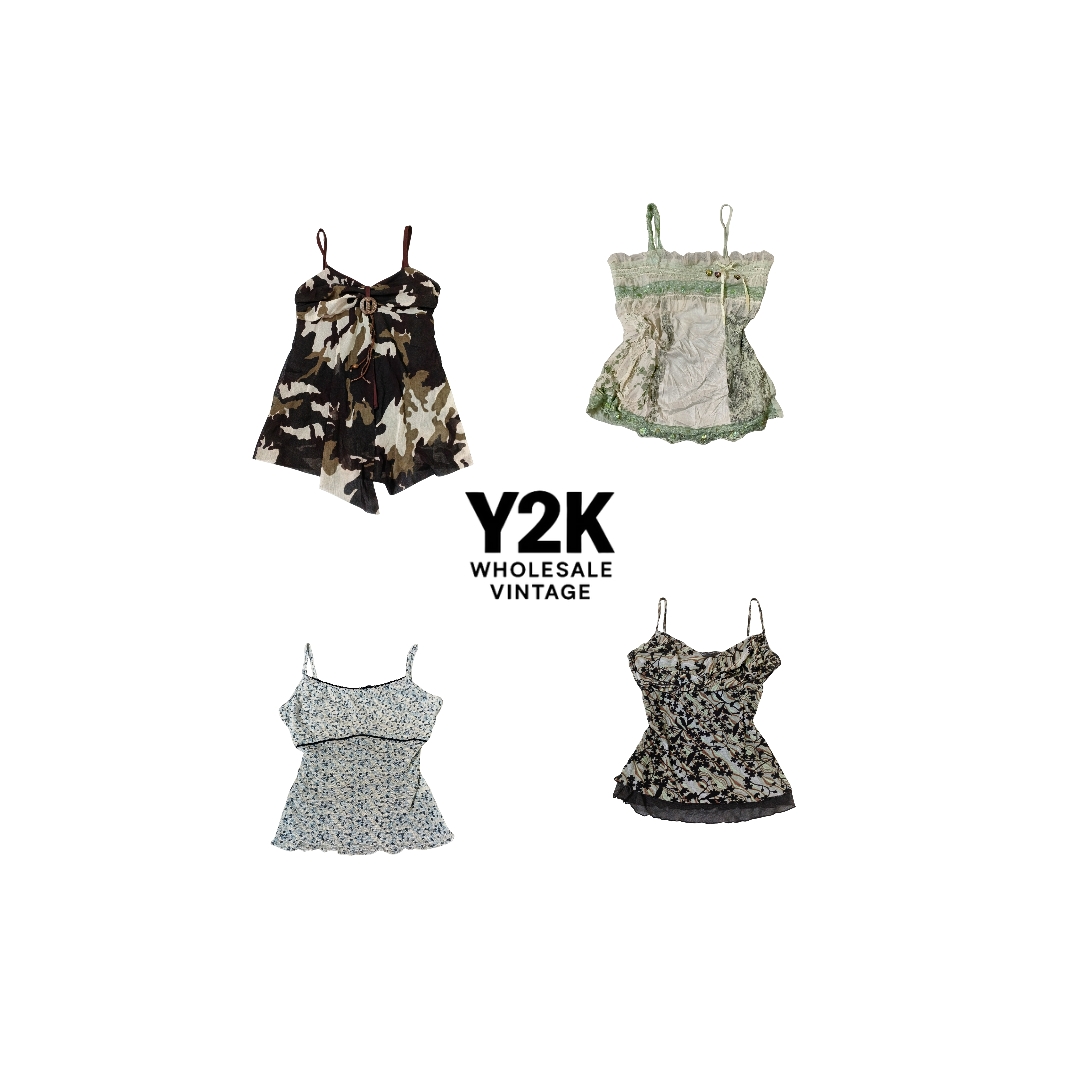 Y2K European Grunge Vixen Cami tops mix(YWV45)