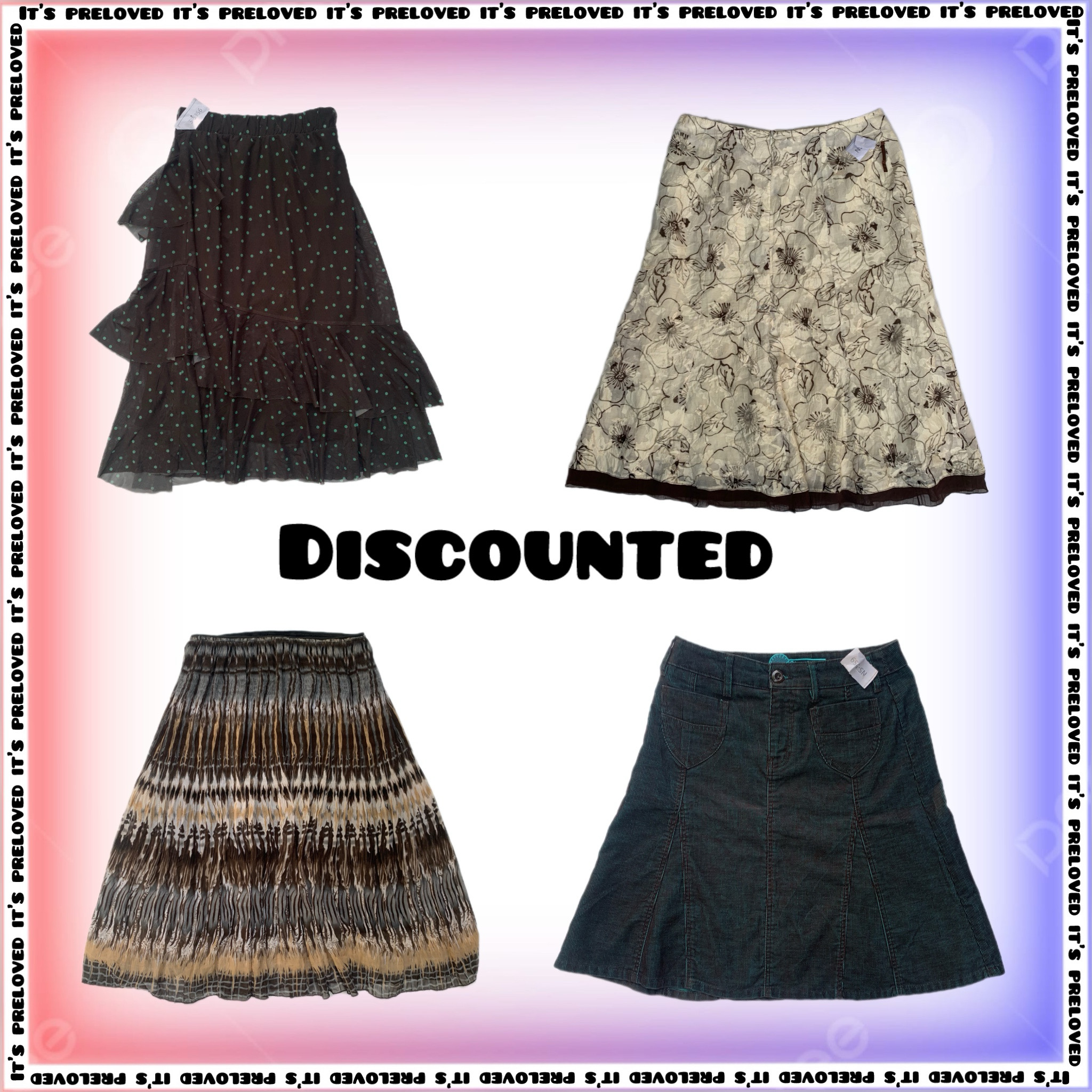 Liquidation Stock- Gonne Y2K (stili misti) (SS-1294)