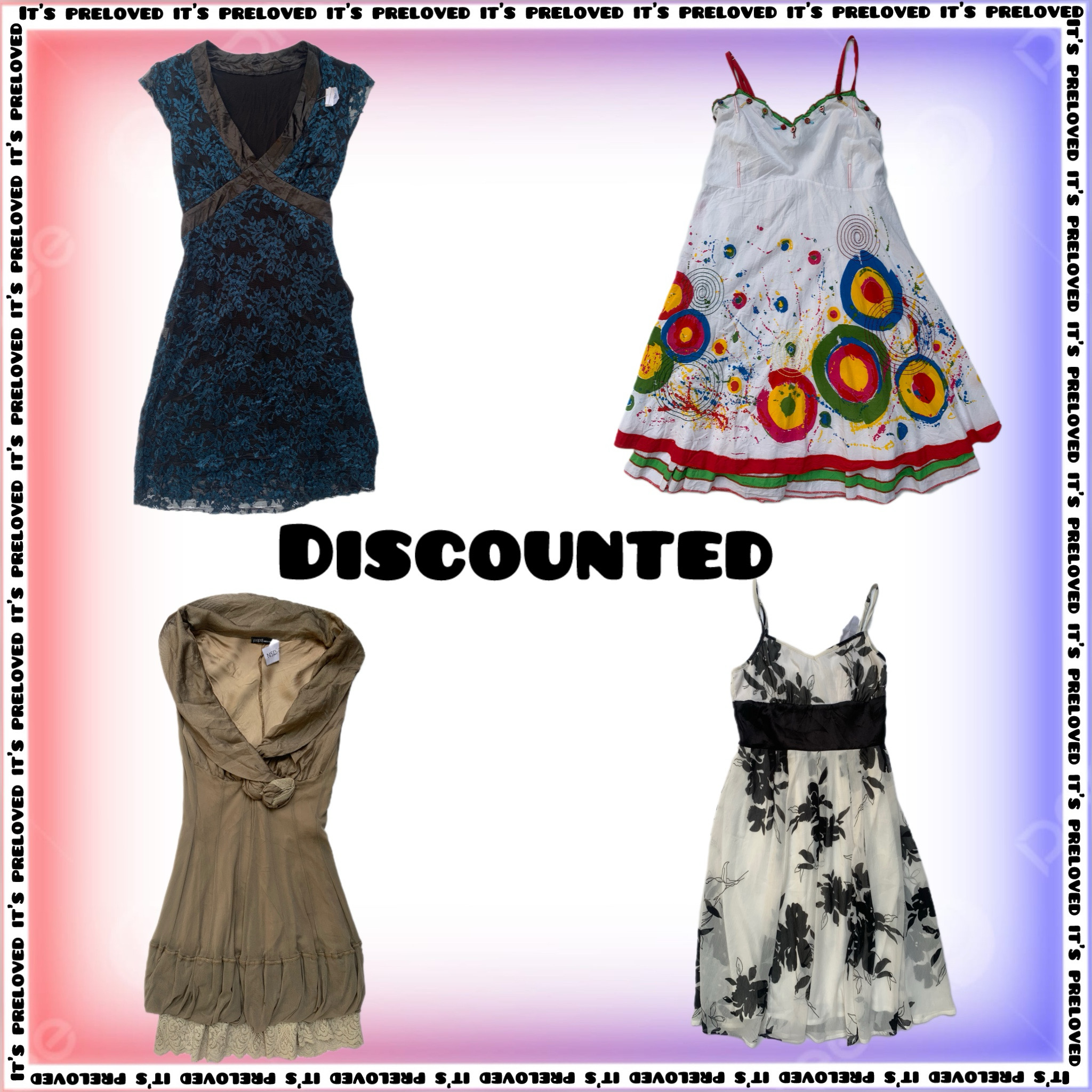Liquidation stock- Y2K Dresses (mixed styles) (SS-1295)