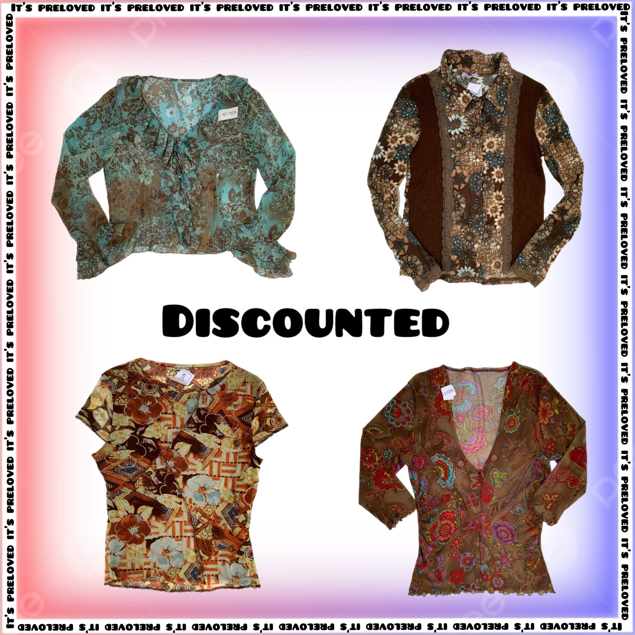 Liquidation Lager Y2K Tops (gemischte Stile) (SS-1284)
