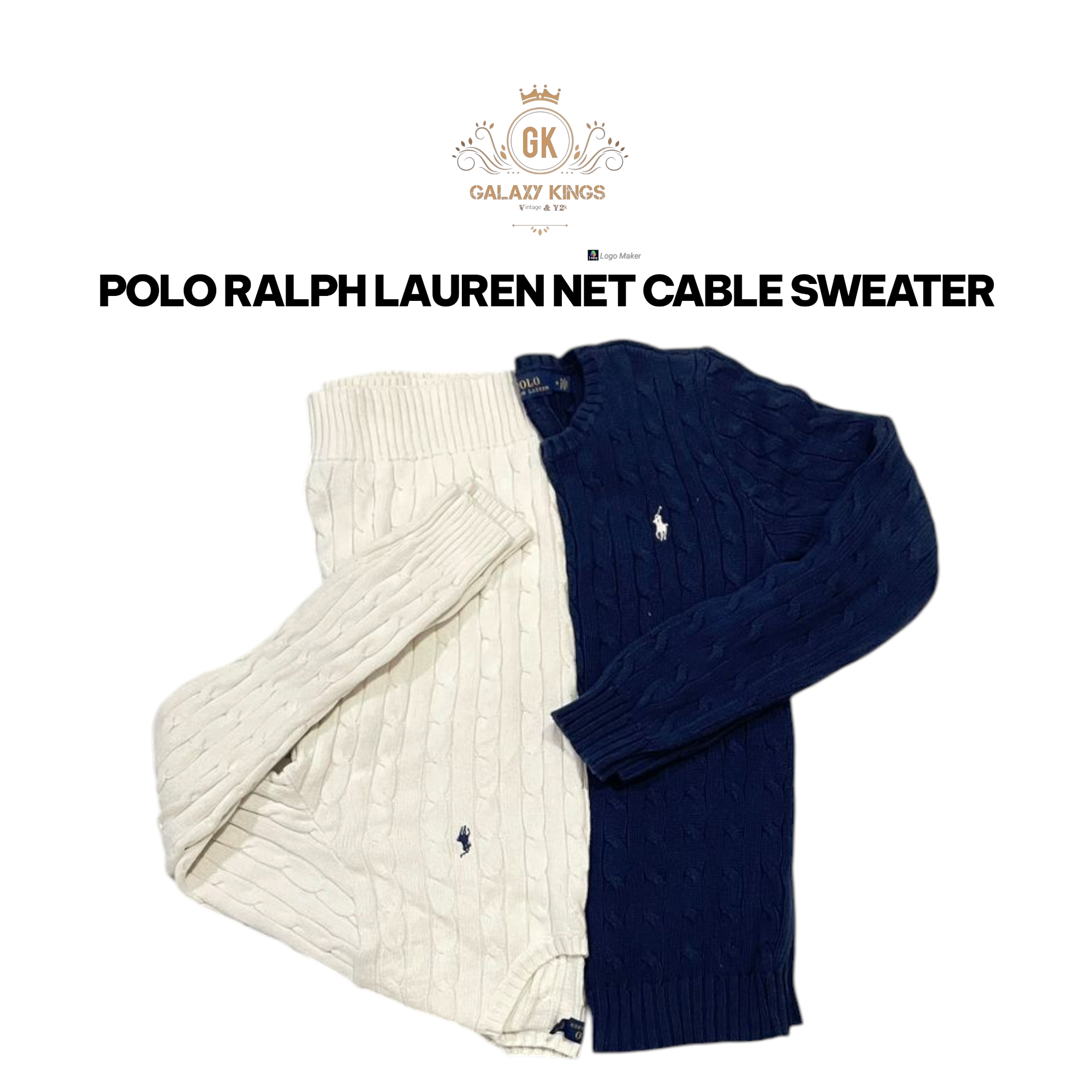 POLO RALPH LAUREN NET CABLE SWEATER