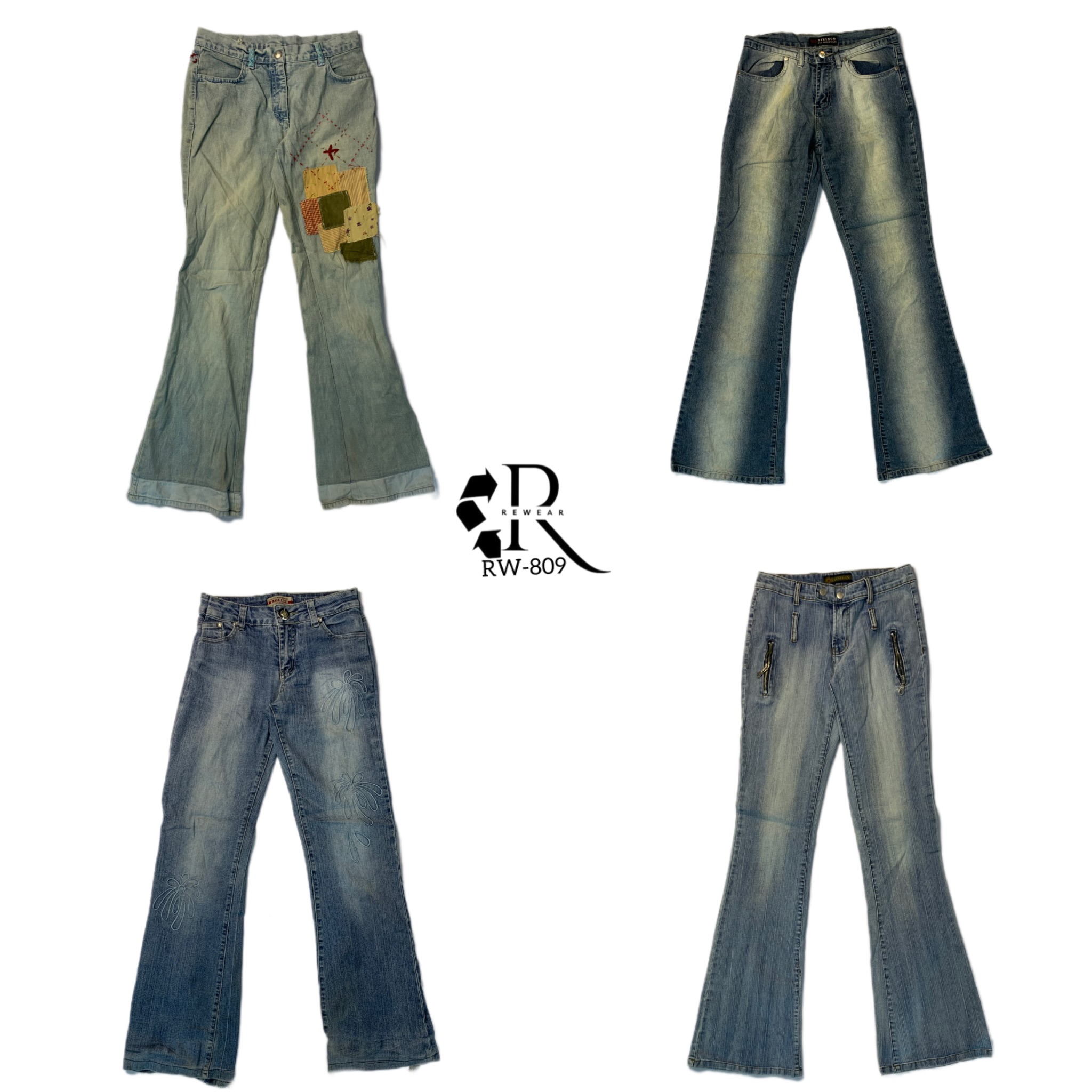 Y2K Britney Era Unique Denim Jeans(RW-809)