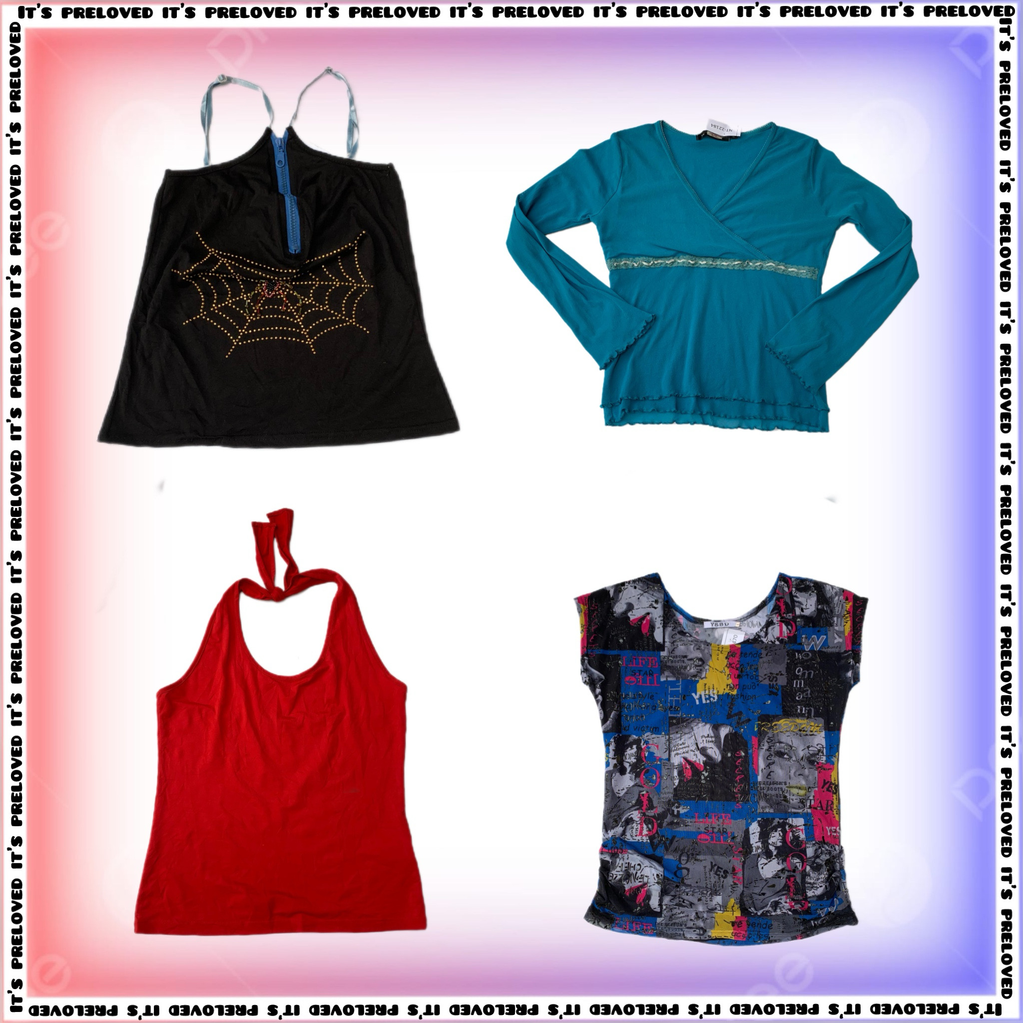 Hotmail Y2k Vibes tops (SS-1289)