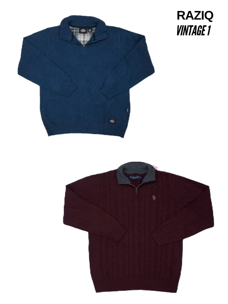 Mix Branded 1/4 Zip Knitwear