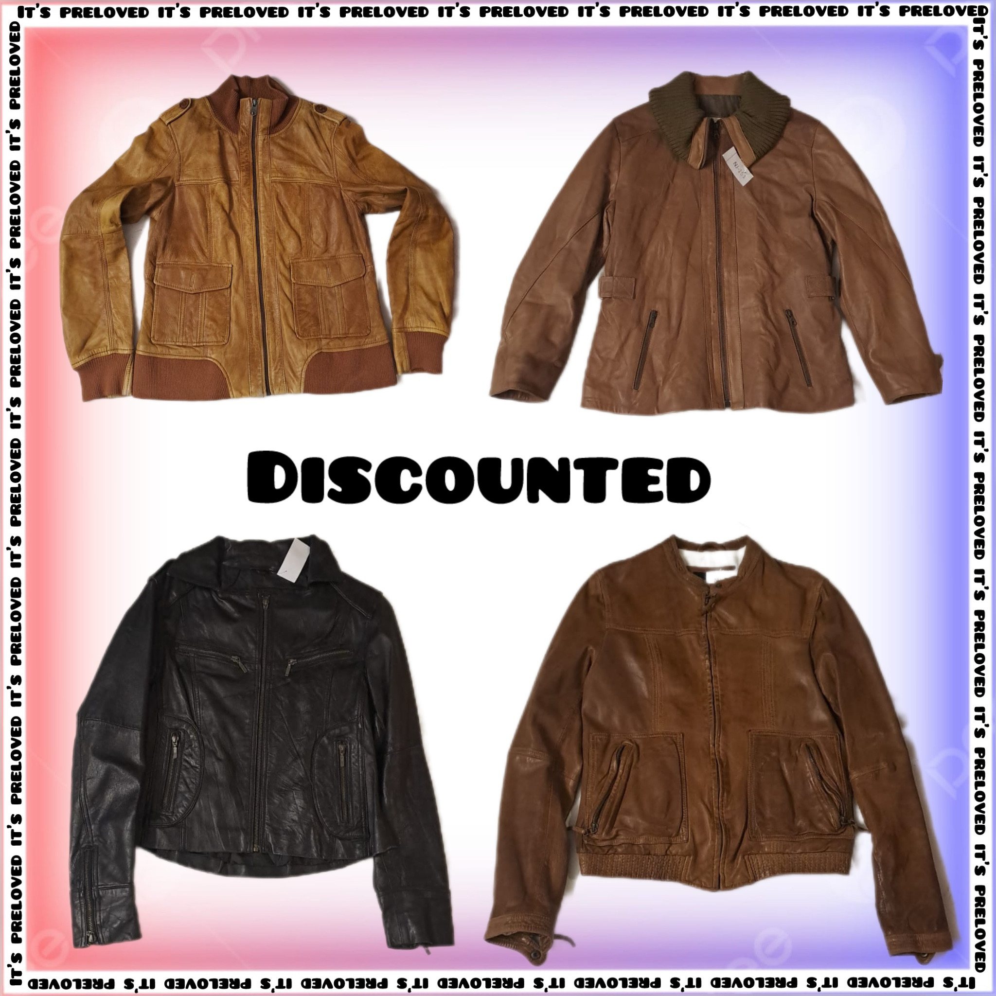 liquidation Stock Leather jackets (mixed styles) (SS-1301)
