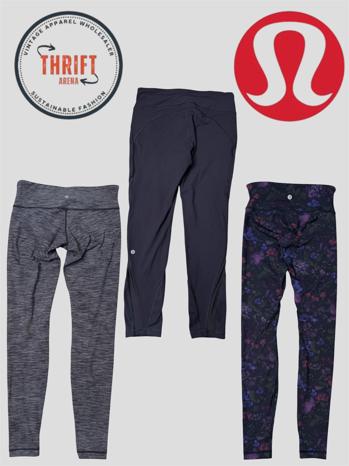 T1540 Lululemon Leggings de Corte Reto