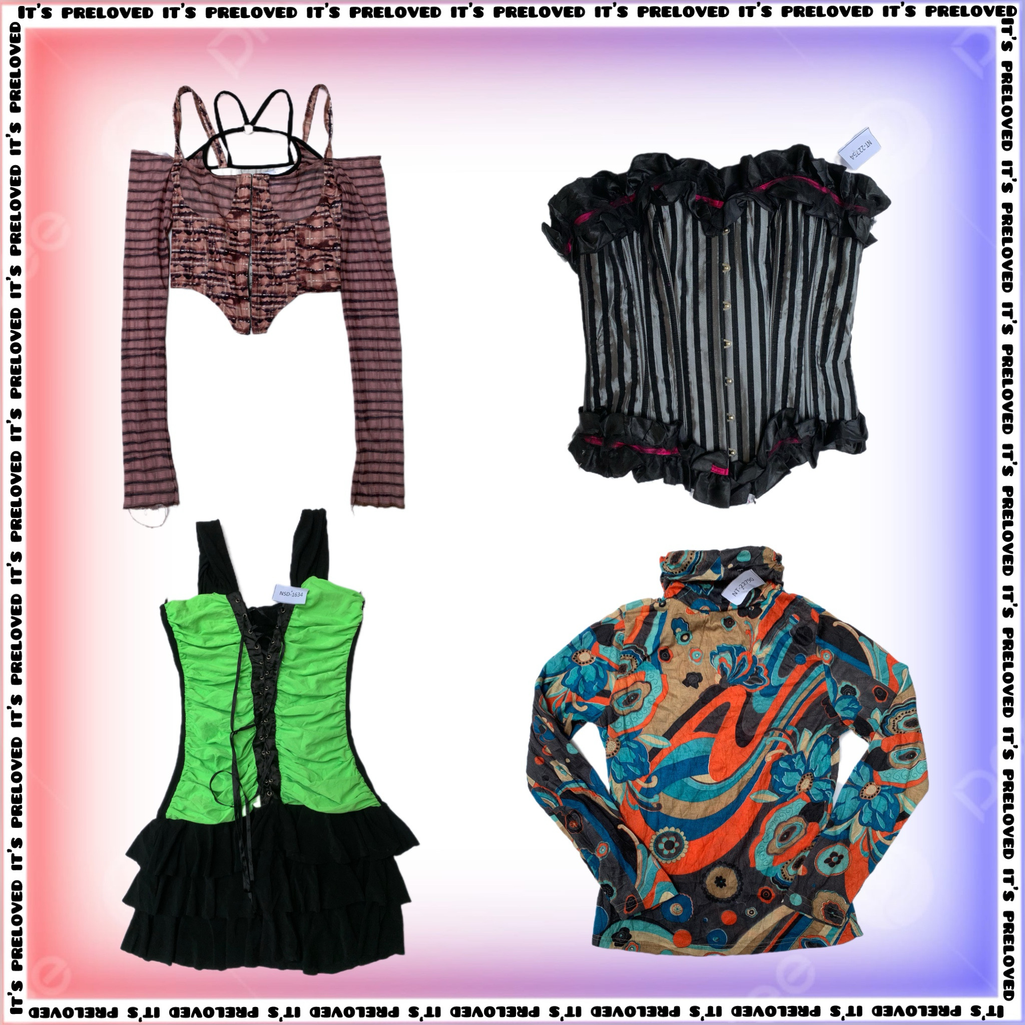 Basement Rave Core tops, skirts and dresses (SS-1295