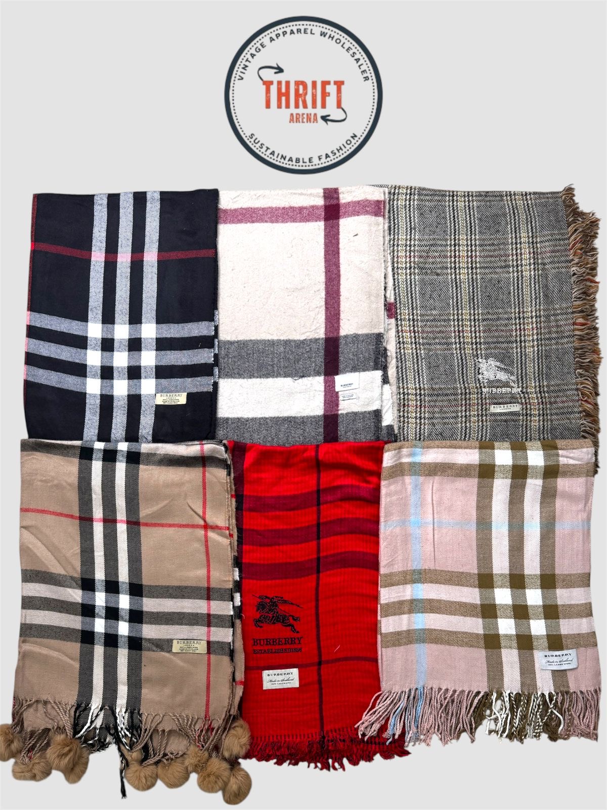 T1580 Burberryスカーフ