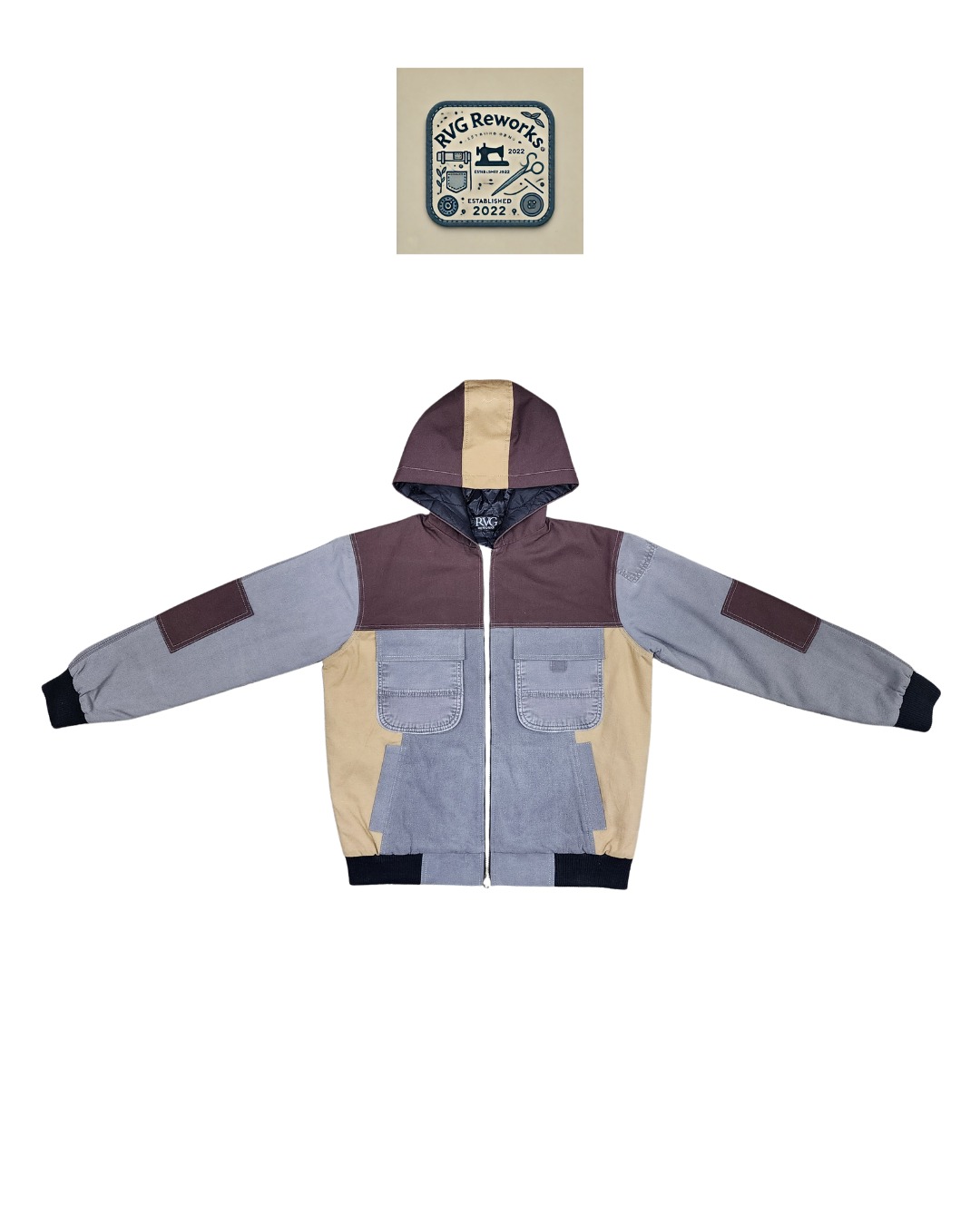 Upcycled 4 pocket Hoodie
