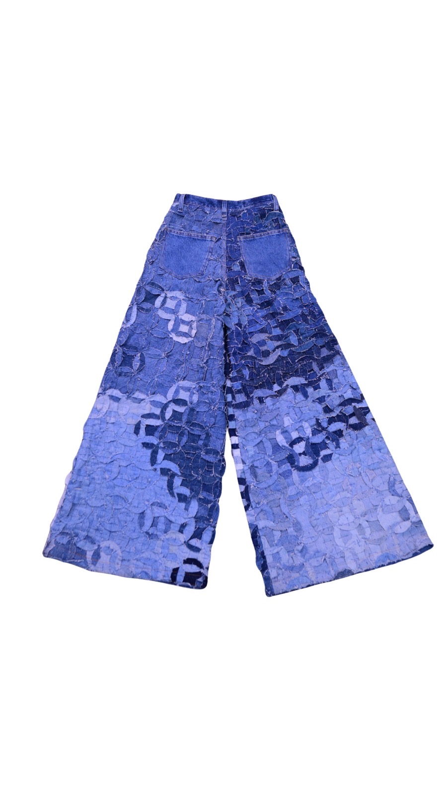 Pantalons Savvy à Rayures en Denim Recyclé
