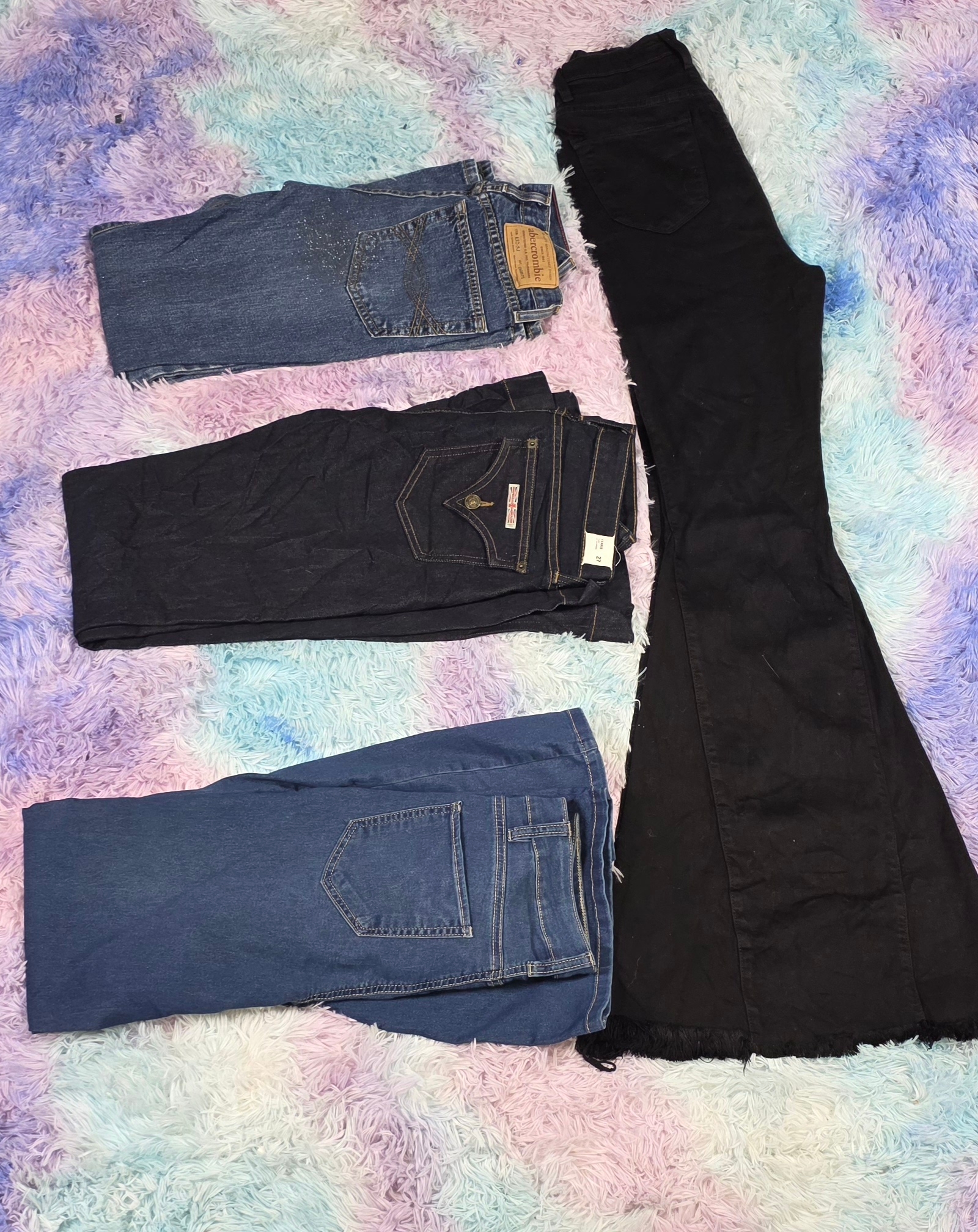 Jeans de corte acampanado
