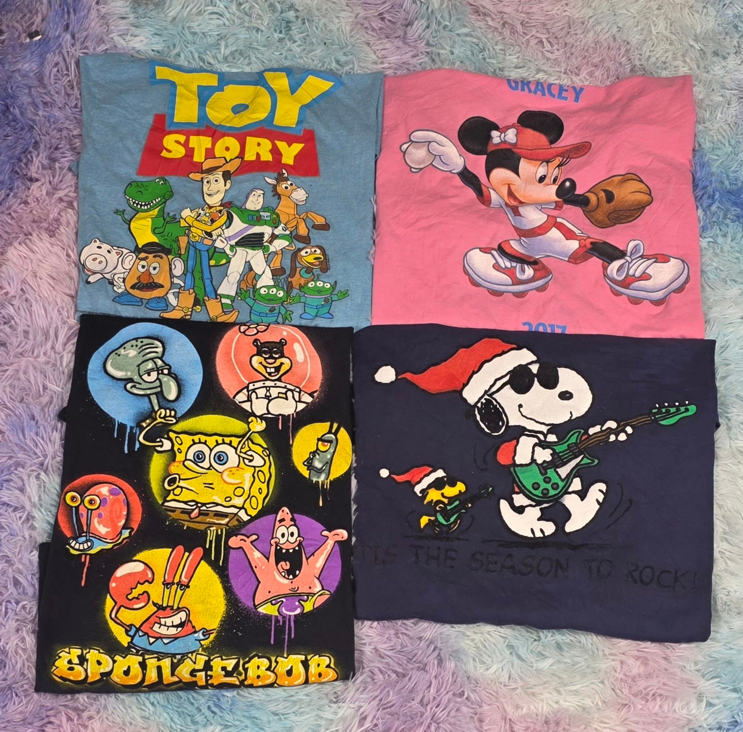 Camisetas con estampado de dibujos animados