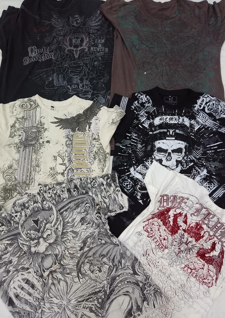 CR5214ヴィンテージゴシックストリートウェアTシャツ