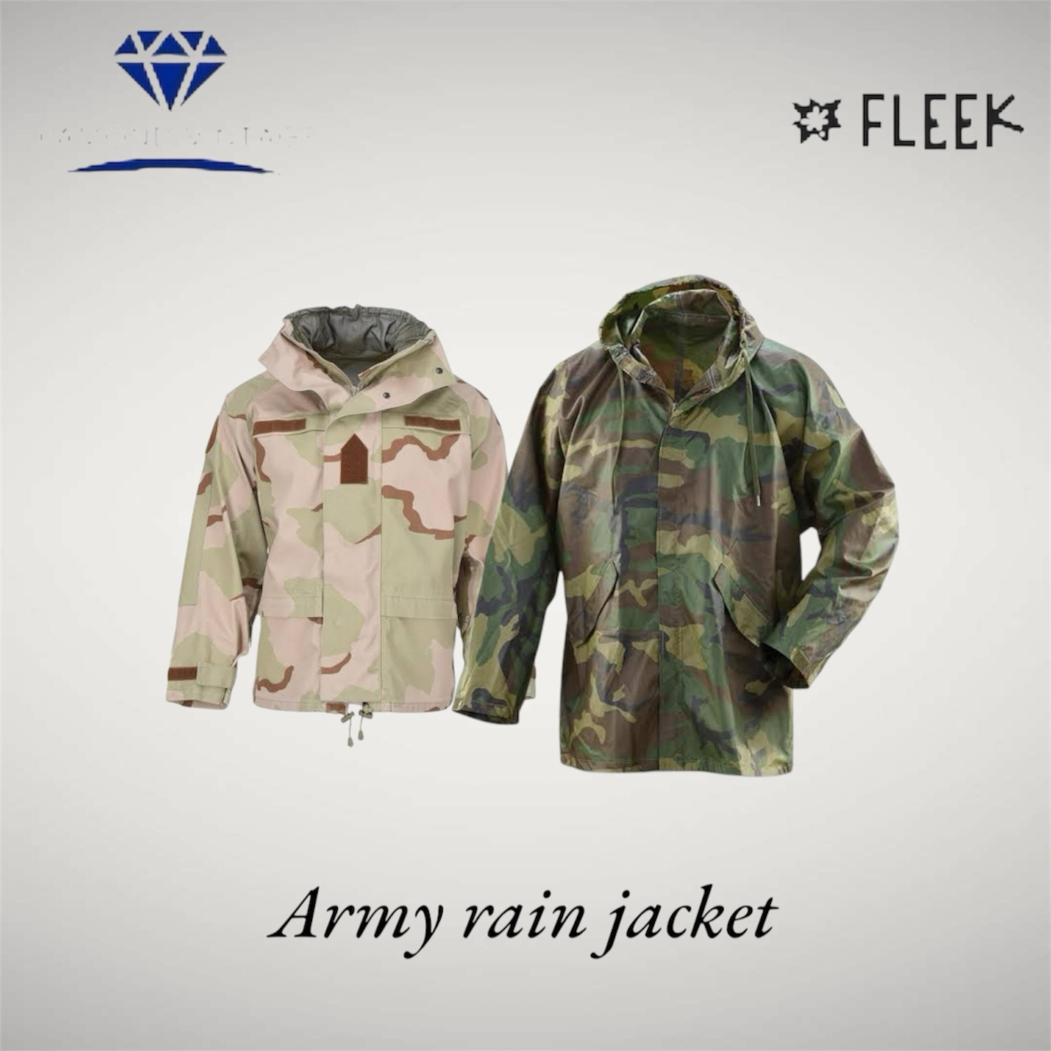 Army rain jacket  (DV -9-227)