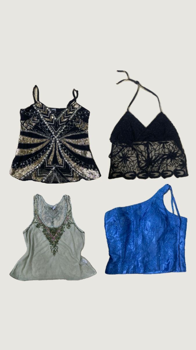 Y2k Baddie Girls Beaded Tops (M-118)
