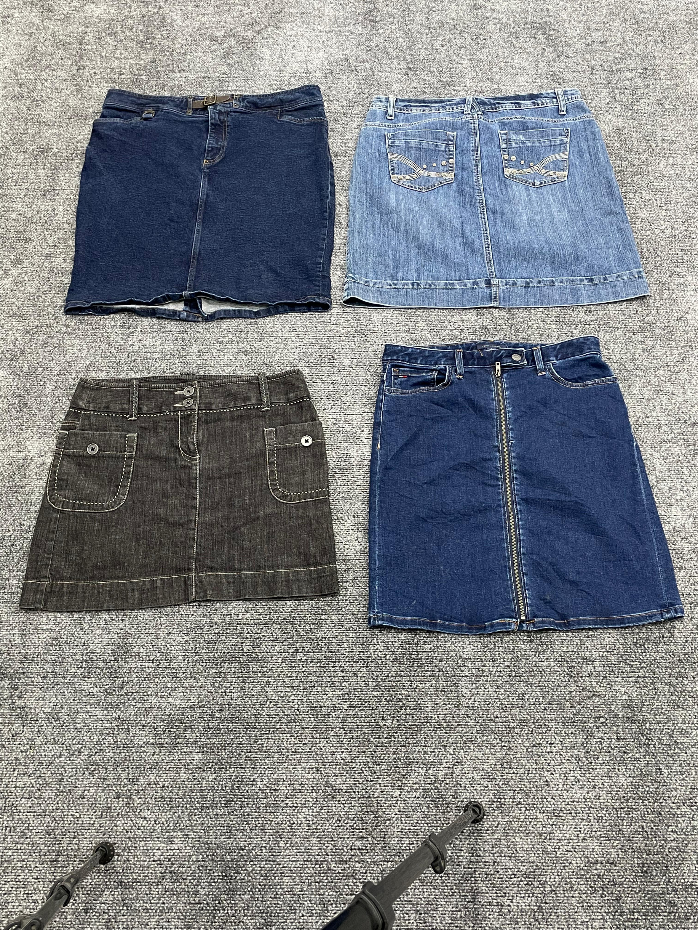 Y2Kデニムミニ＆ミディスカートバンドル