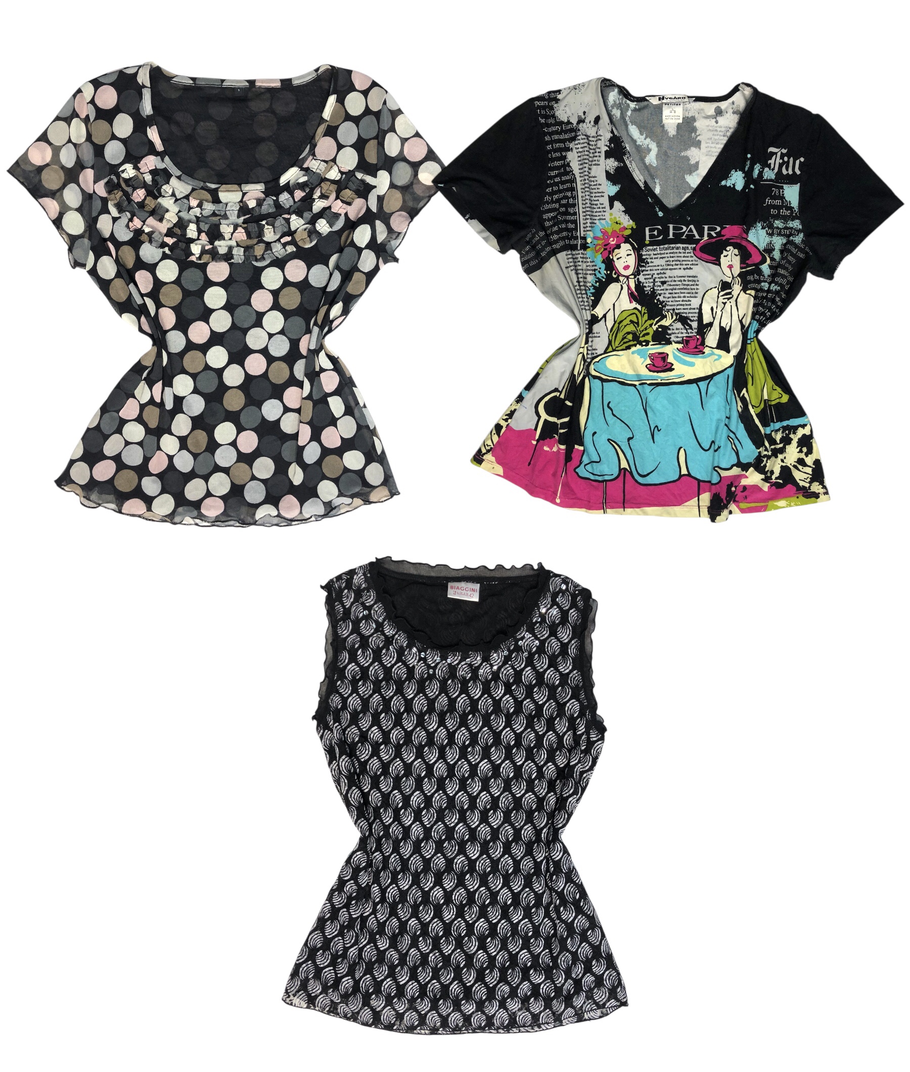 Graphic & Blends Y2K Mix Tops S-1290