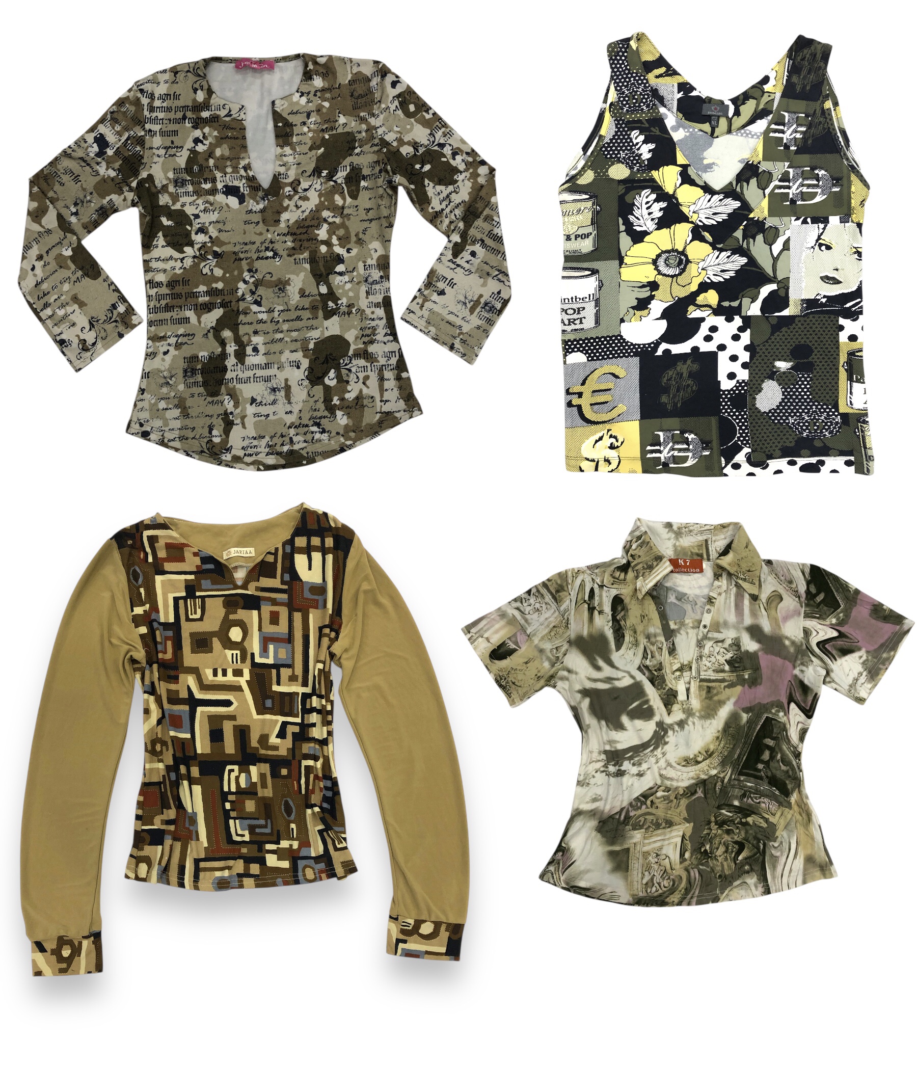 Graphic Y2K Earthy Tones S-1227