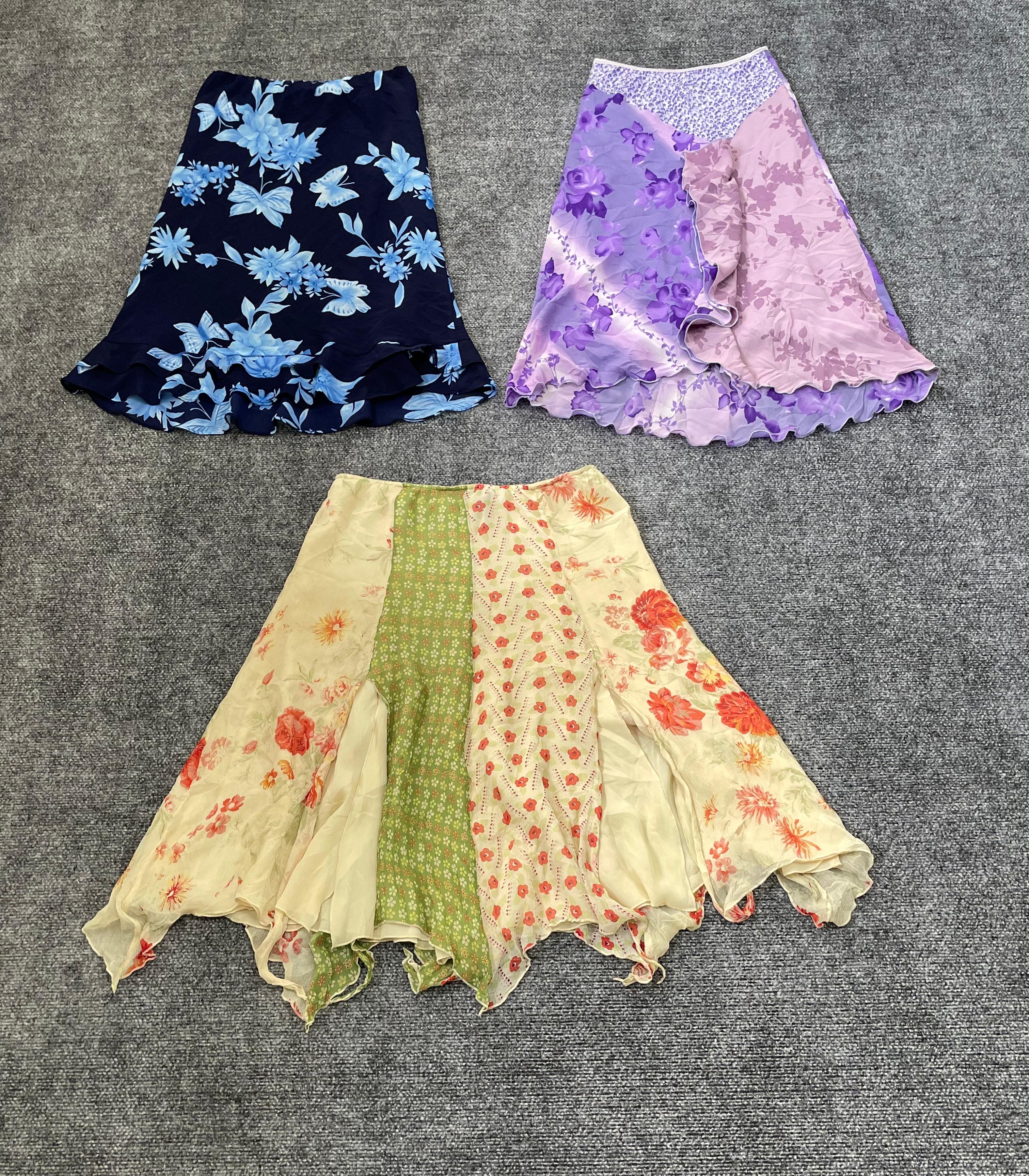Y2K Sheer Floral & Boho Skirt Bundle