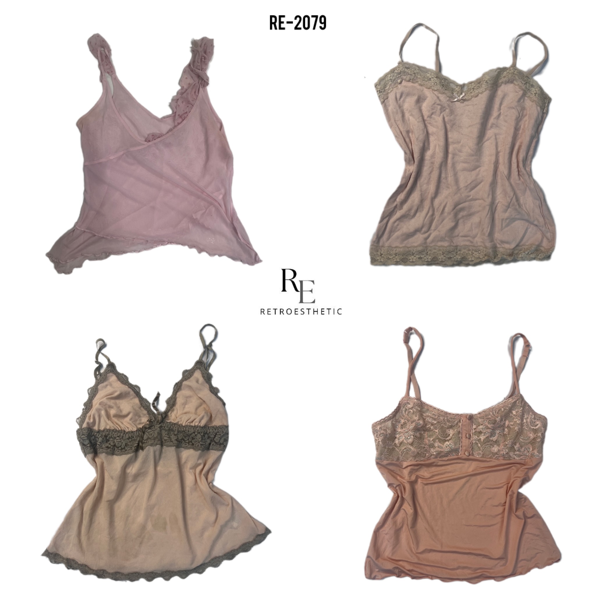 Y2k Soft Girls Cami Tops 2079