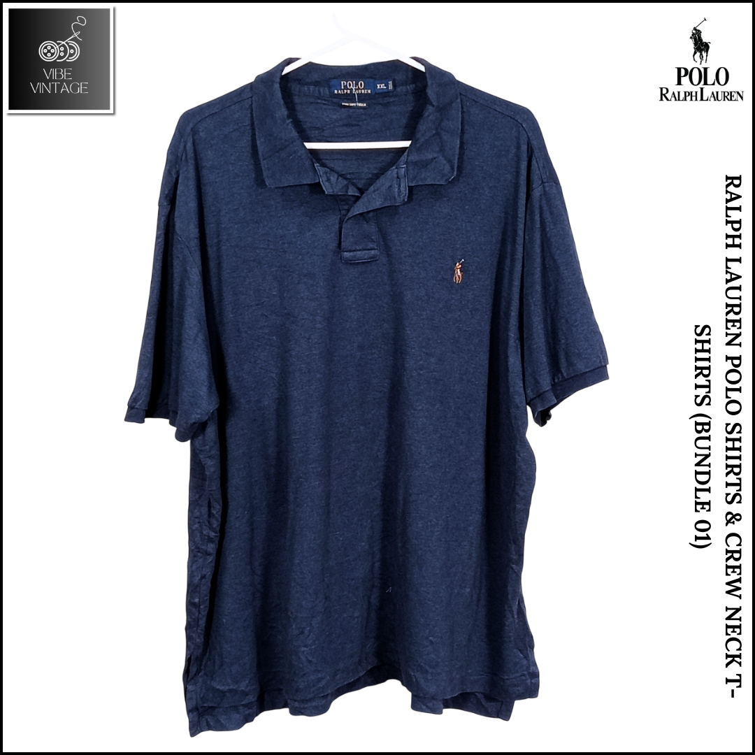 RALPH LAUREN POLO SHIRTS & CREW NECK T-SHIRTS BUNDLE 01