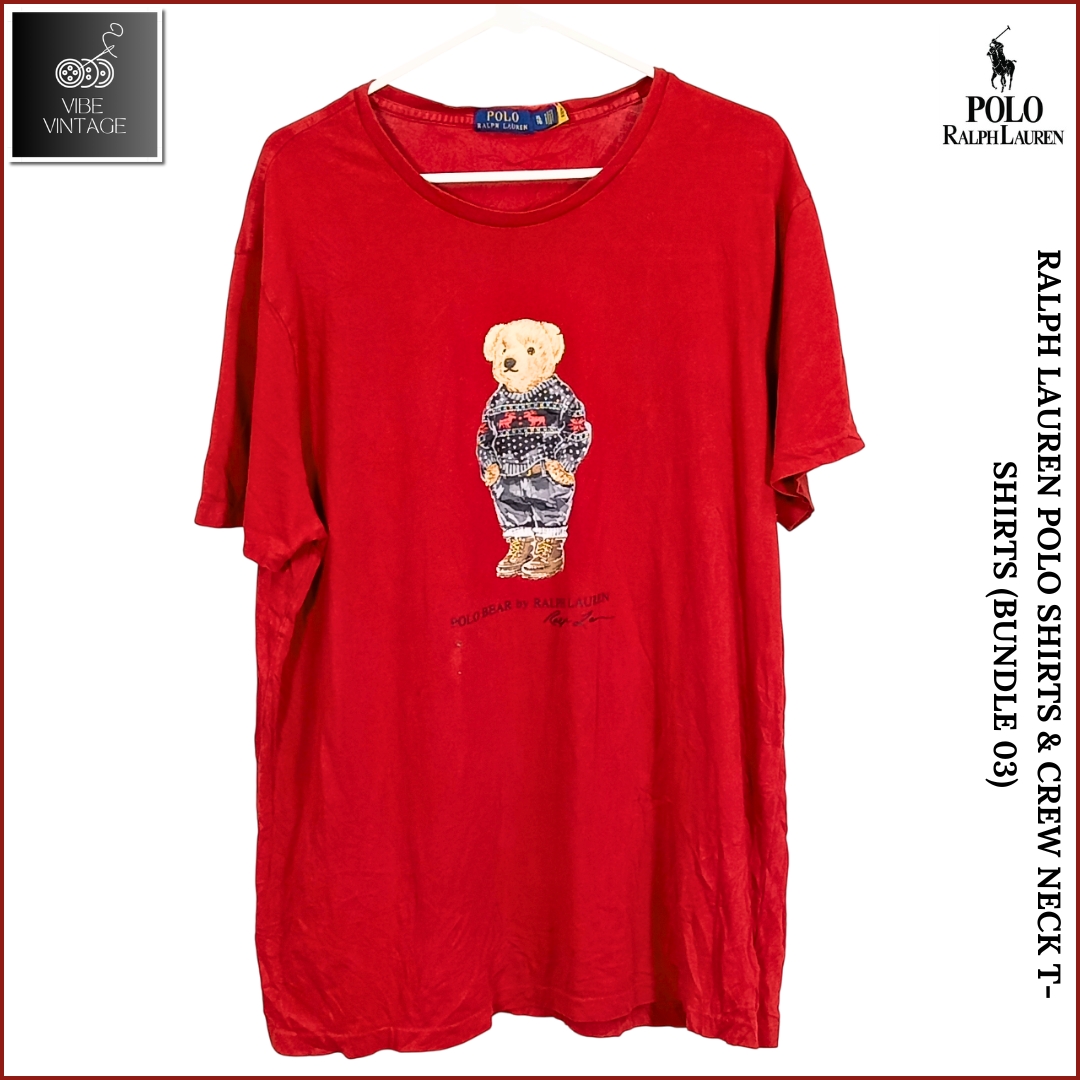 RALPH LAUREN POLO SHIRTS & CREW NECK T-SHIRTS BUNDLE 03