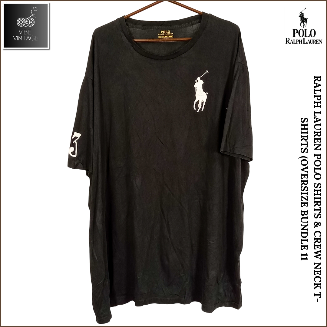 ENSEMBLE DE 11 POLOS RALPH LAUREN ET T-SHIRTS COL ROND (TAILLE OVERSIZE)