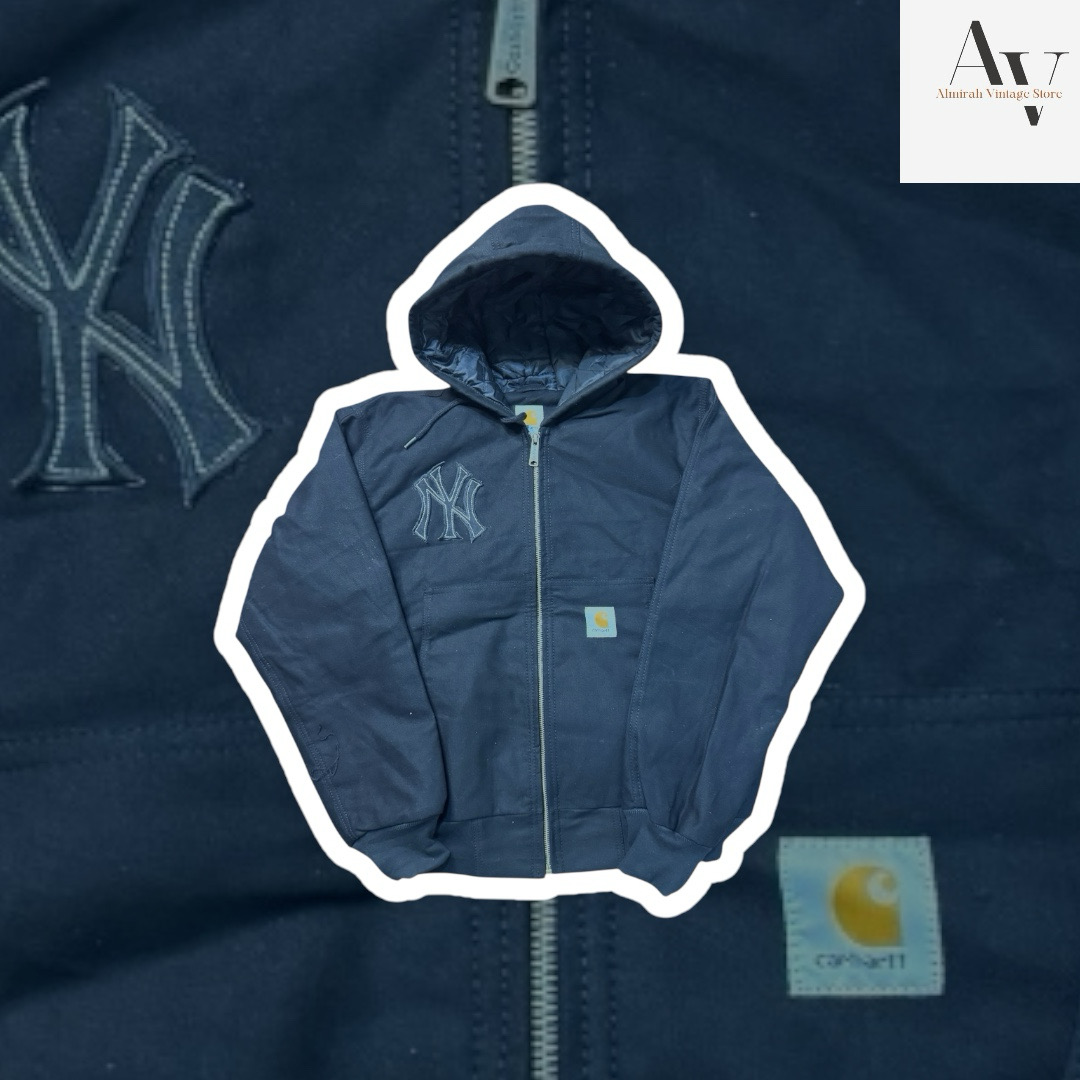 VESTES À CAPUCHE BLEUES NY REWORK CARHARTT