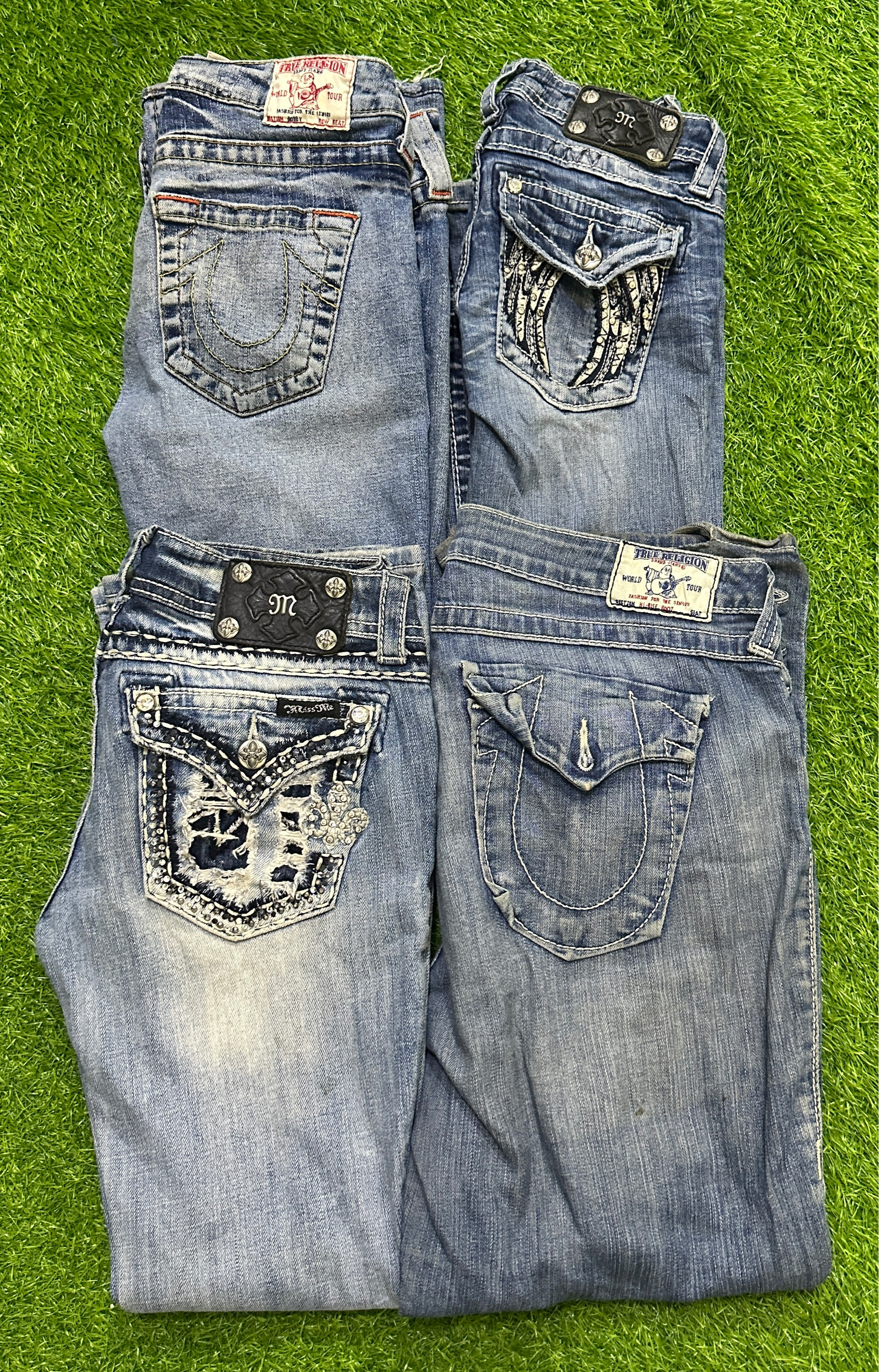 Miss me and true religion woman’s flared jeans