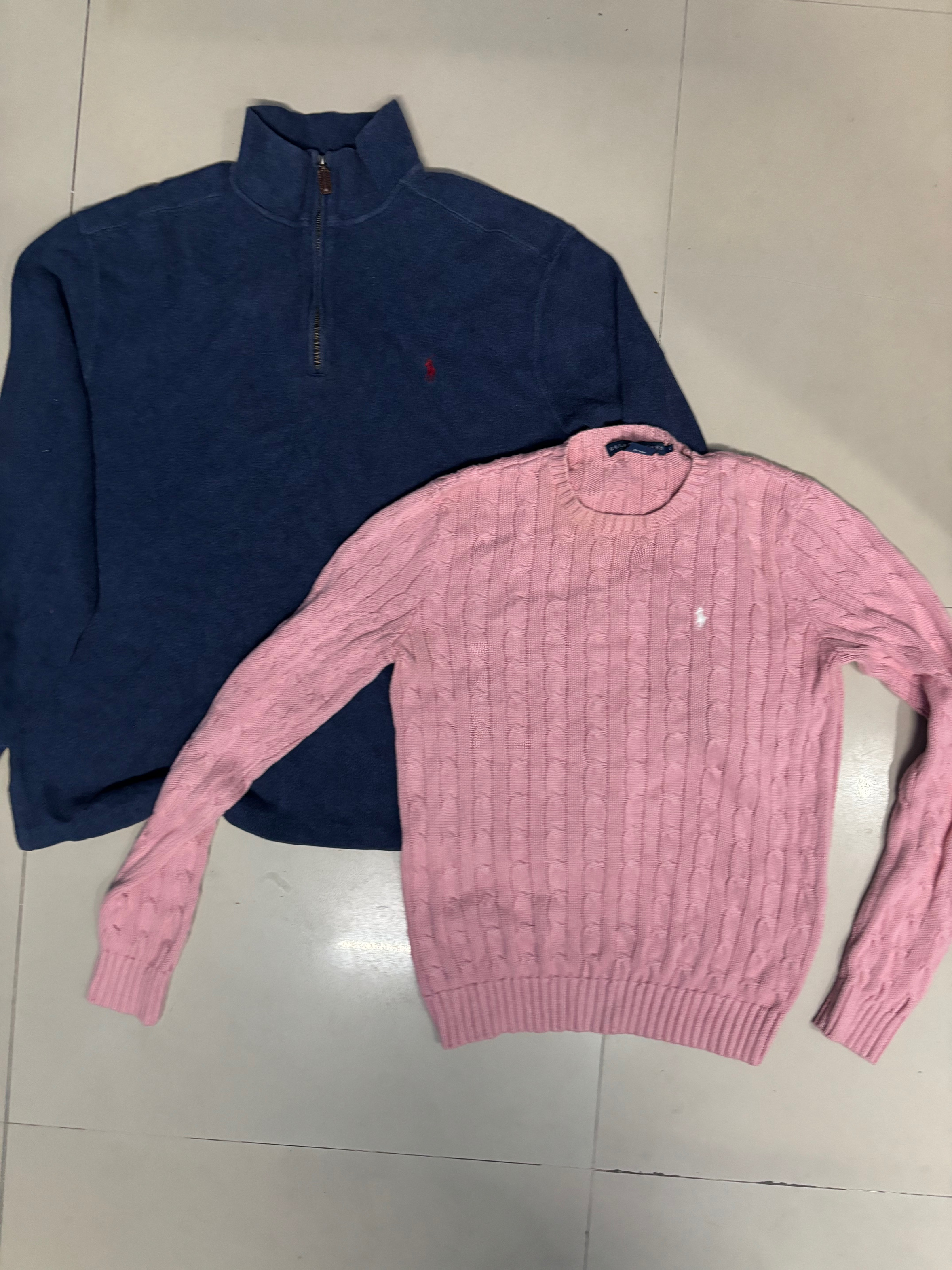 Polo Ralph Lauren ケーブルニットとクォータ