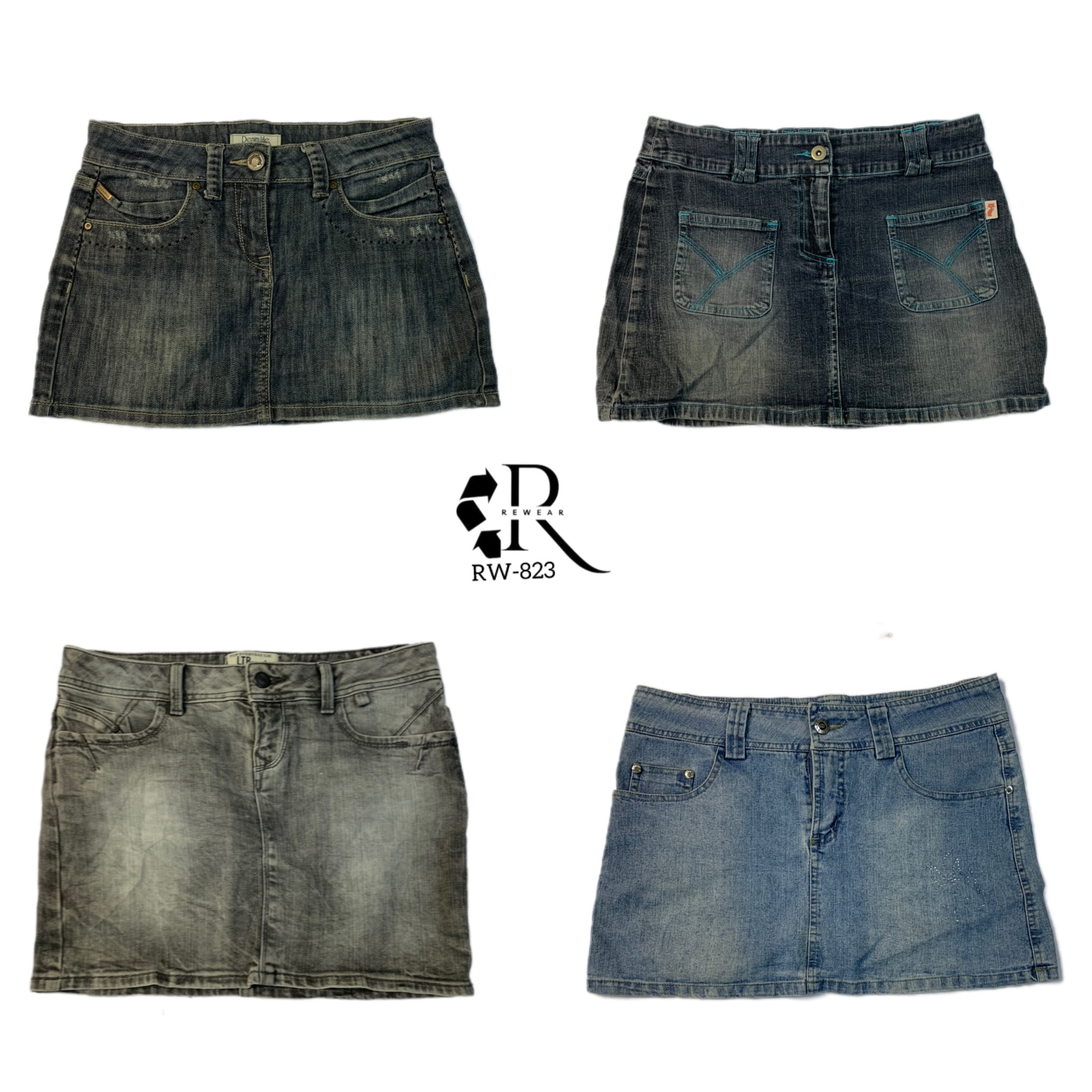 Gonne Micro Mini in Denimh Y2K Britney Era (RW-823)