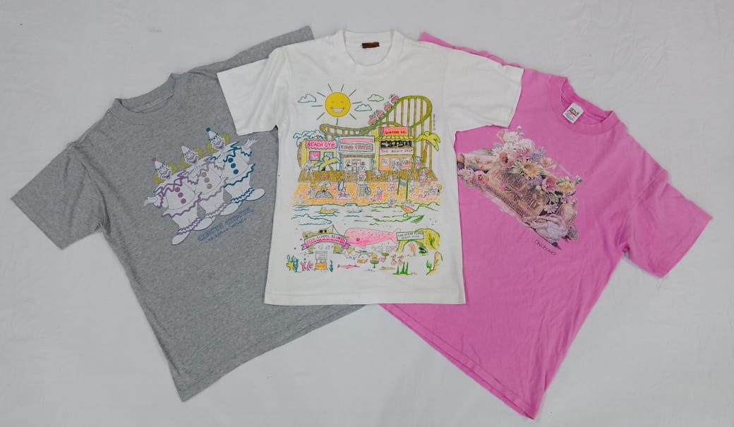 CR5242 ヴィンテージレトロ エッセンシャル シングルステッチ Tシャツ