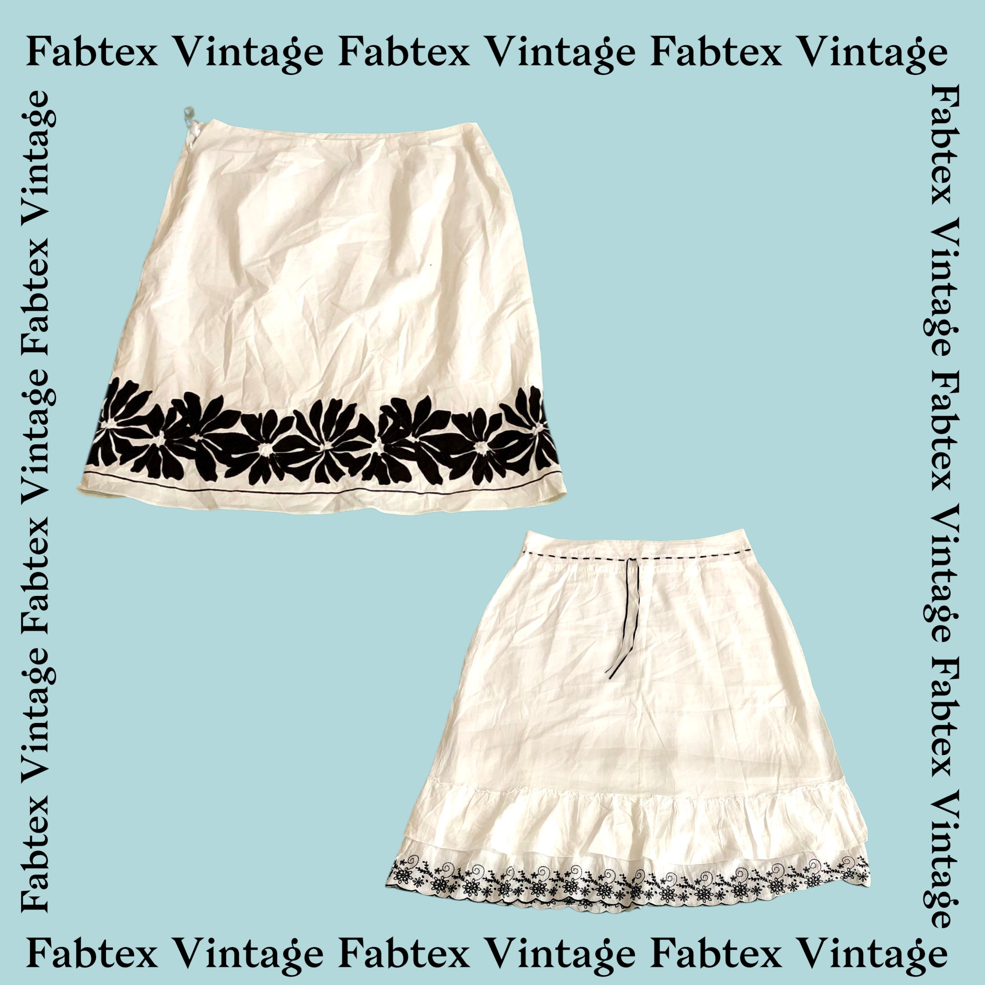 (FV-003) White Cotton Fairy Skirt