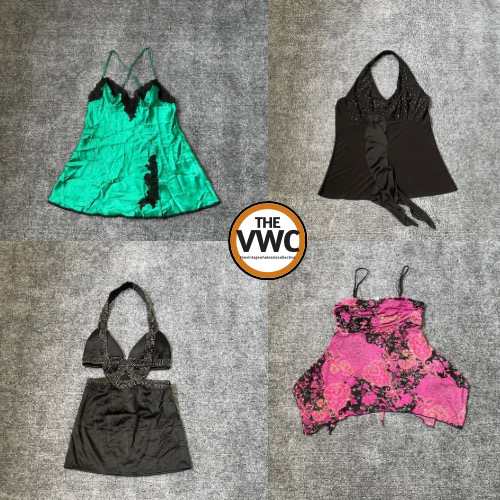 Y2K Going-Out Beaded Tops