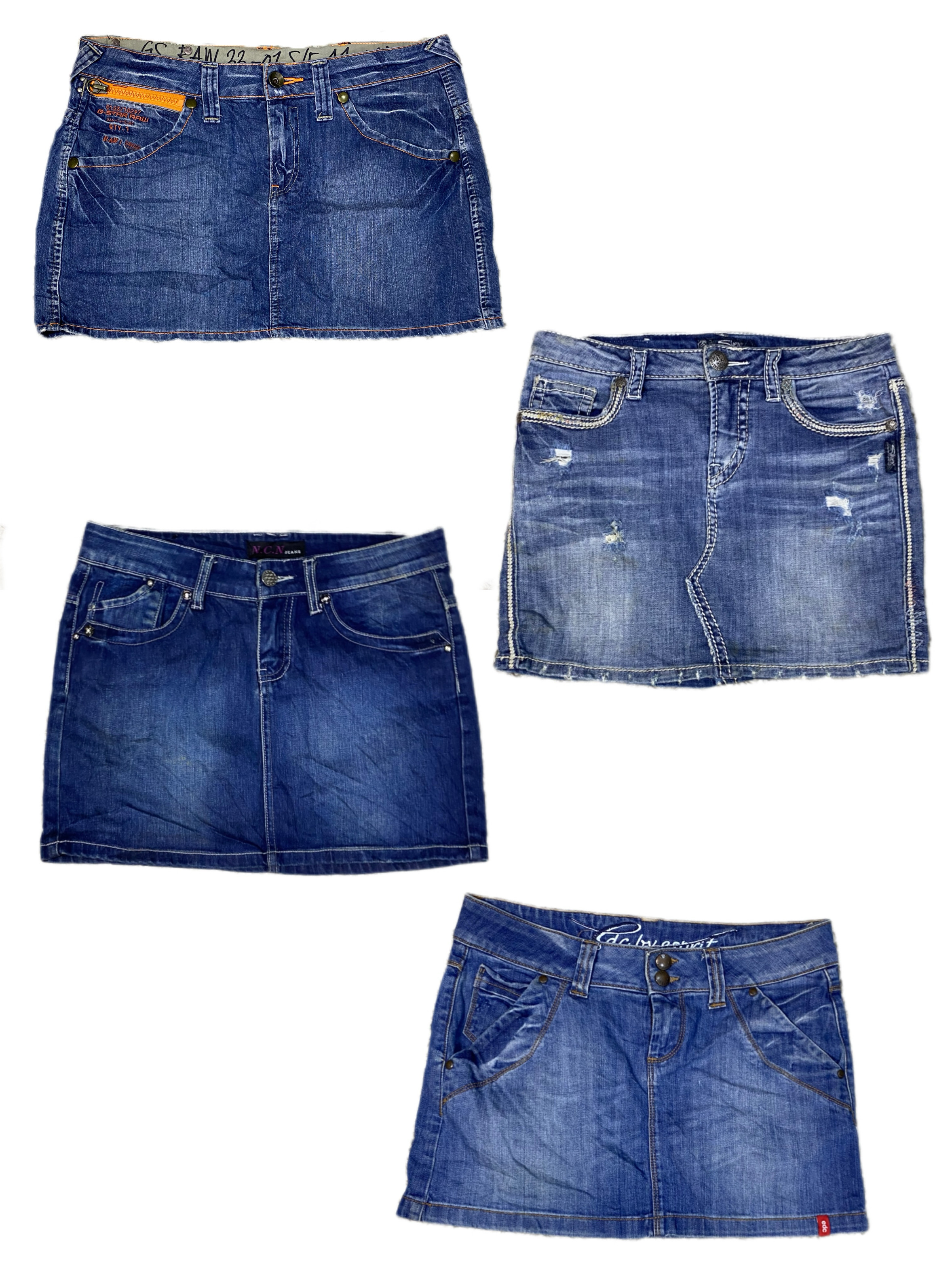 Y2K IT Girl Denim Mini Skirts (TS-1013)