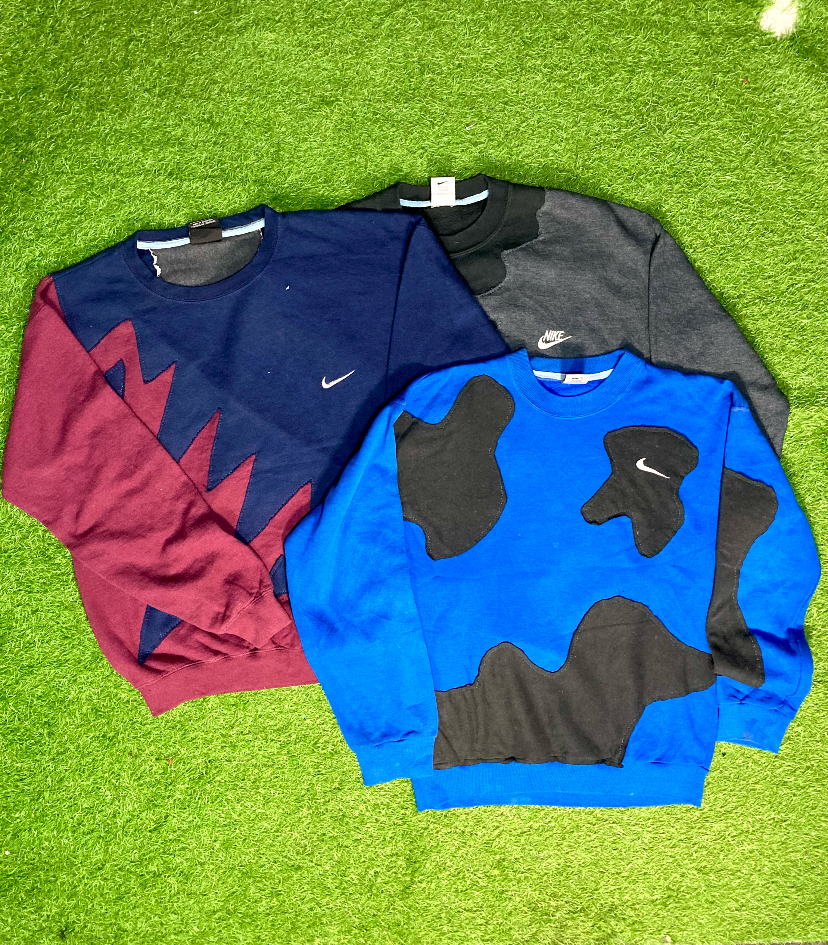Upcycle Nike Patchwork Pullis