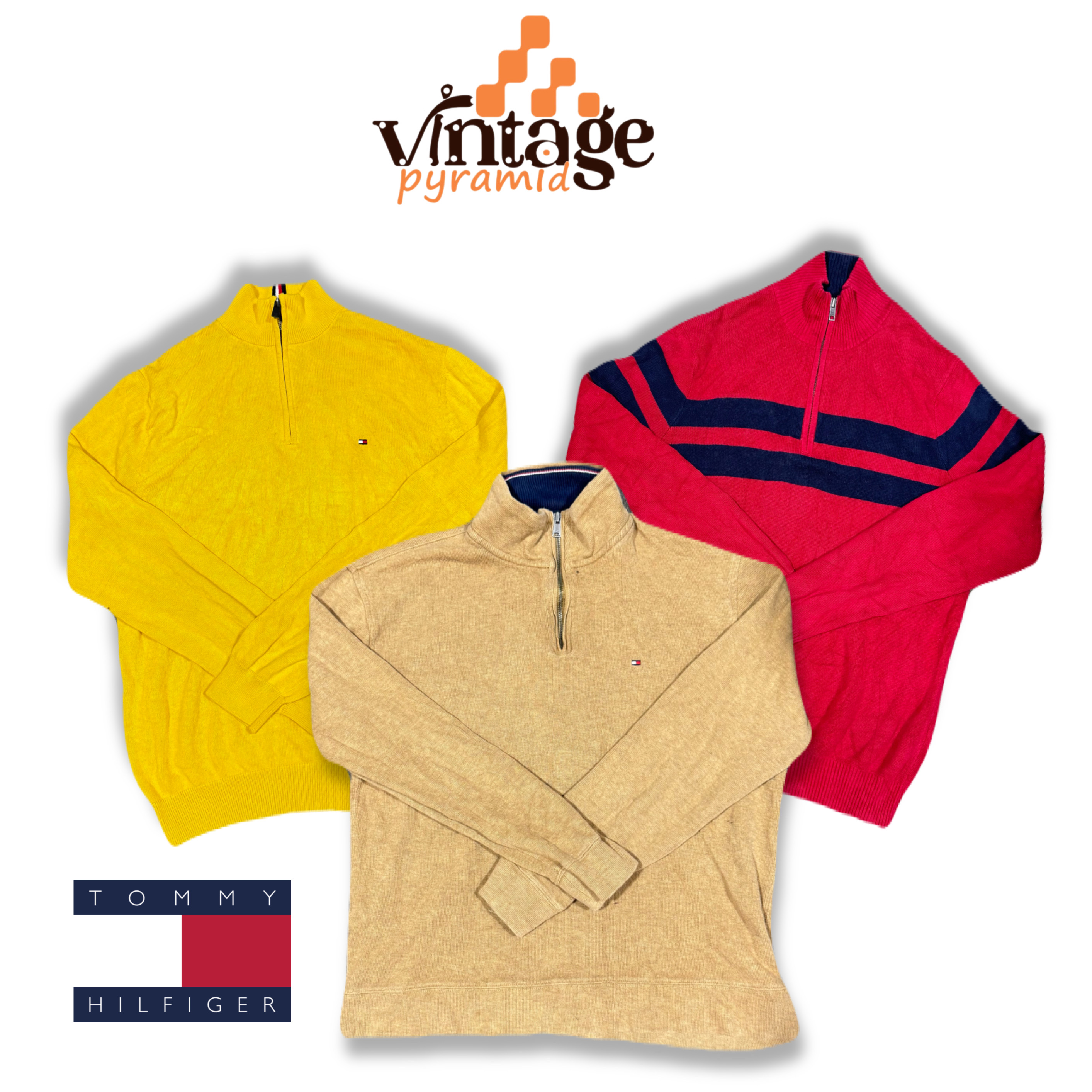 VPX117 Tommy Hilfiger Quater Zip Sweaters